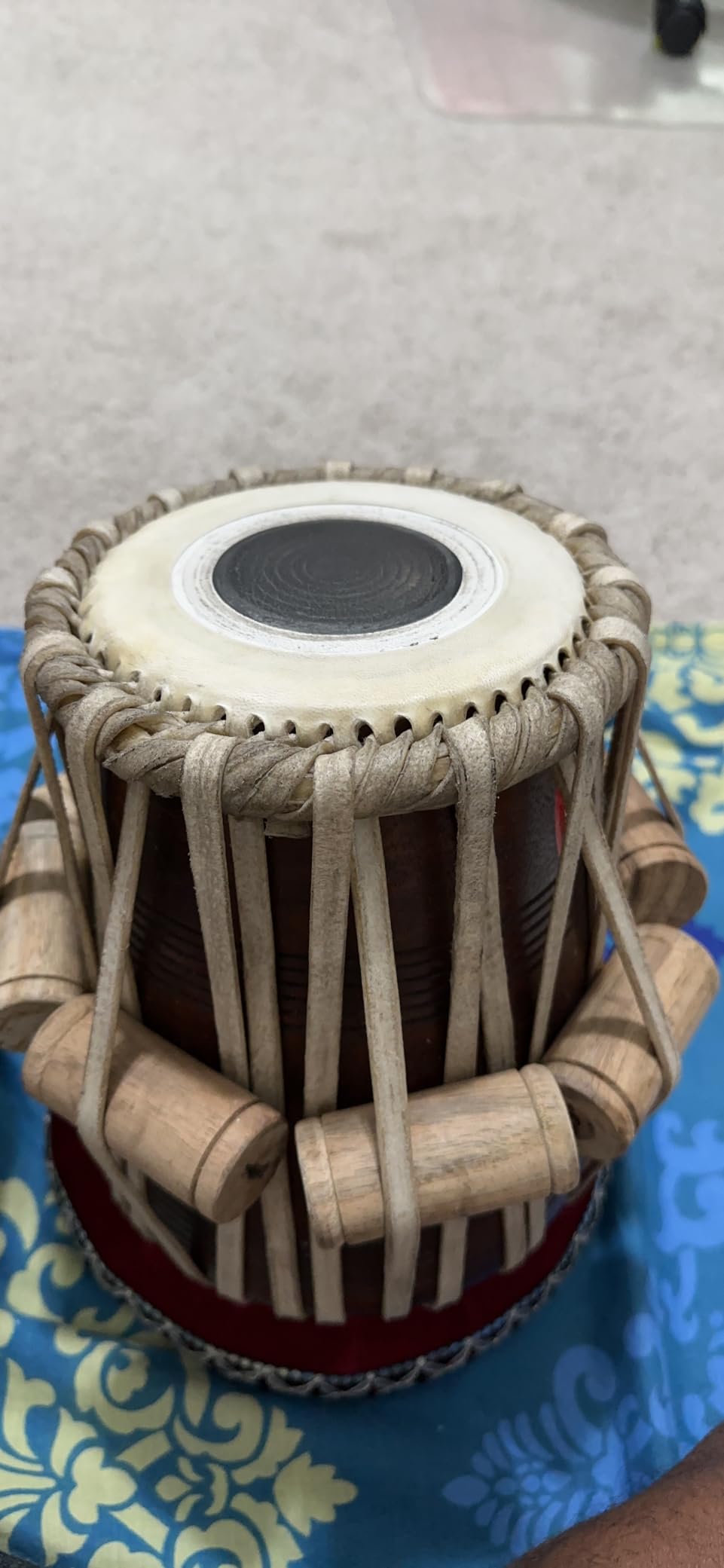 Maharaja Musicals Student Tabla Set, Steel Bayan, Finest Sheesham Dayan, Carry Bag, Hammer, Cushions (PDI-IB) customer photo 2