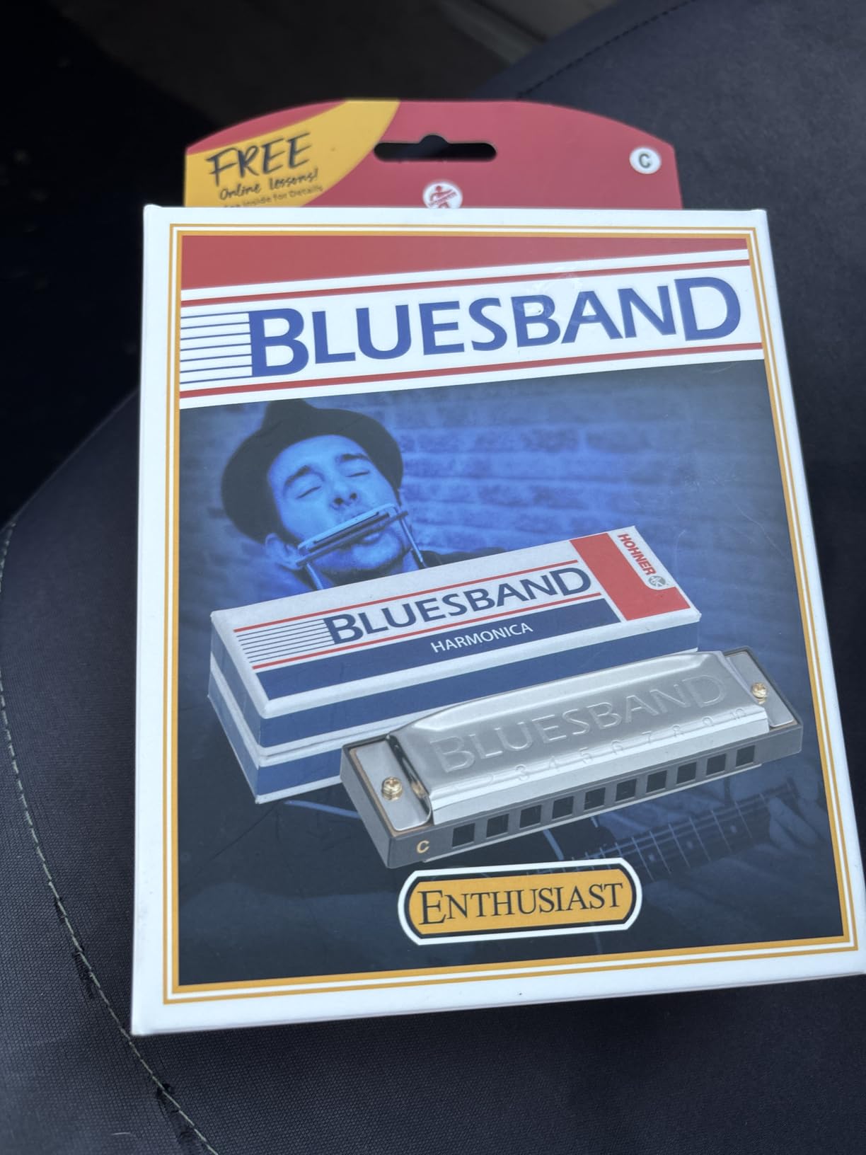 Hohner Accordions Hohner Blues Band Harmonica, Key of C, Chrome (1501BX) customer photo 1