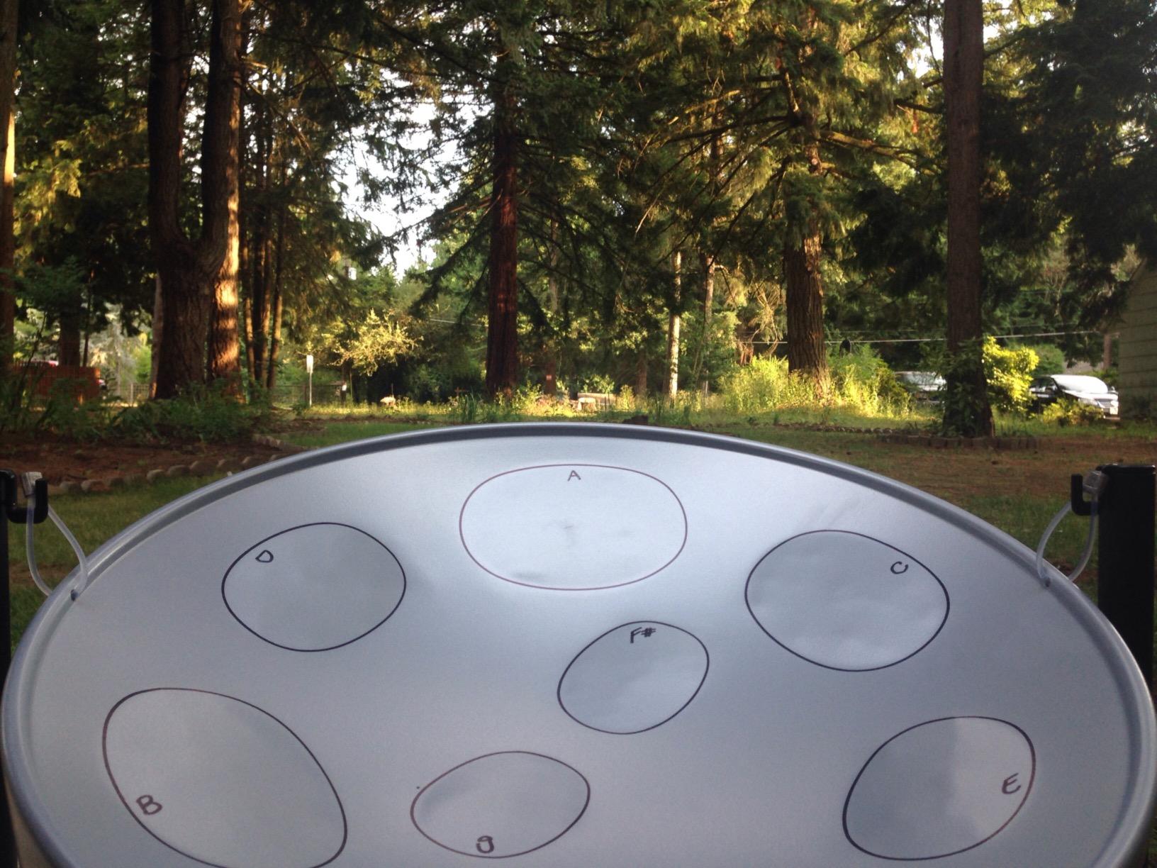 Panyard JJ Jumbie Jam Steel Ready to Play Kit-Silver G-Major with Table Top Stand-Made in USA (W1084) customer photo 2