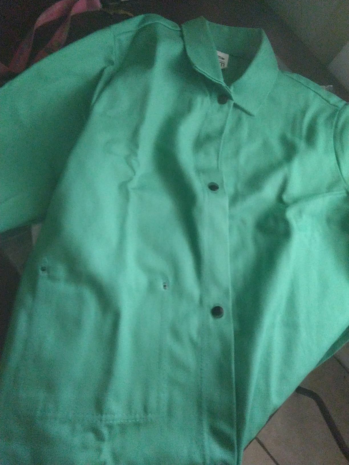 MAGID SparkGuard Flame Resistant Green Welding Jacket, 1 Jacket customer photo 1