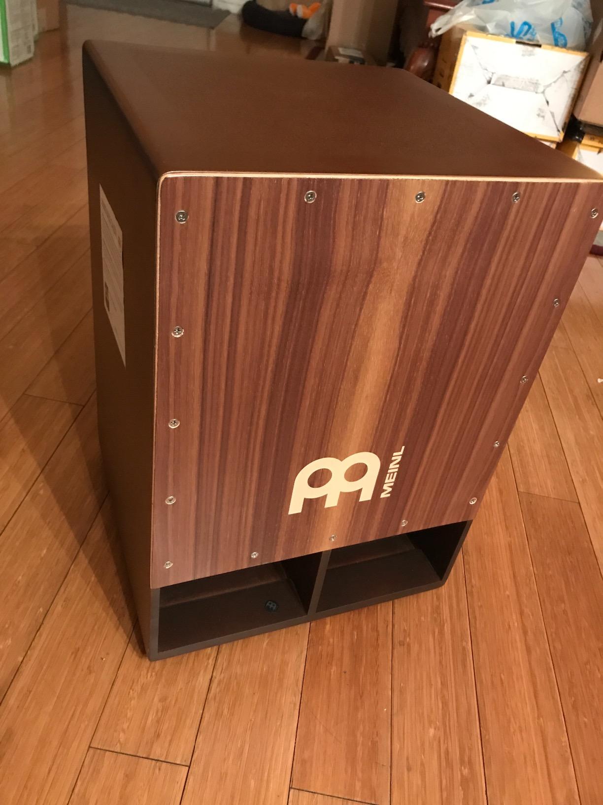 Meinl Percussion SUBCAJ5WN Jumbo Bass Subwoofer Cajon with Internal Snares, Walnut (VIDEO) customer photo 2