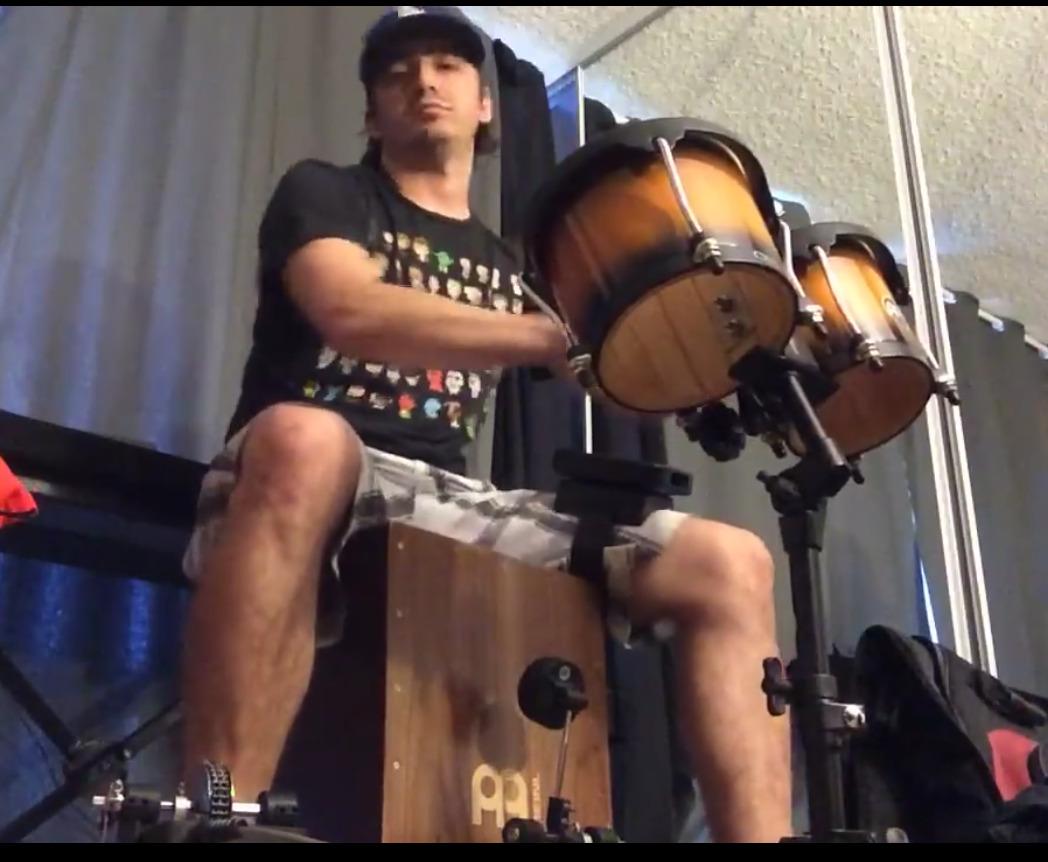 Headliner Seated Bongo Stand, Low Height for Cajon—NOT MADE IN CHINA—Fully Adjustable, 2-YEAR WARRANTY customer photo 1
