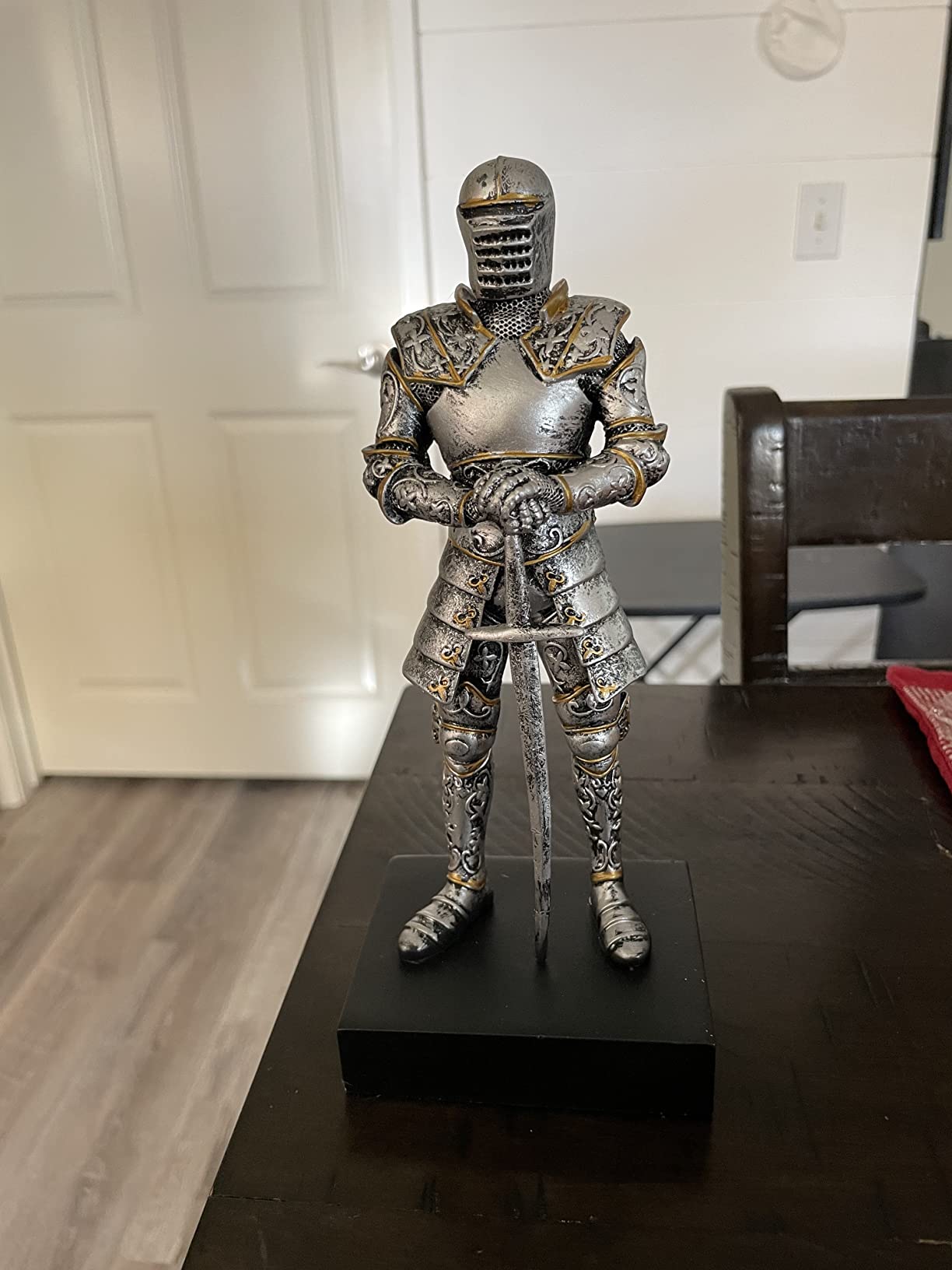 YTC Silver Colored Italian Knight Design Standing Statue in Full Armor customer photo 1