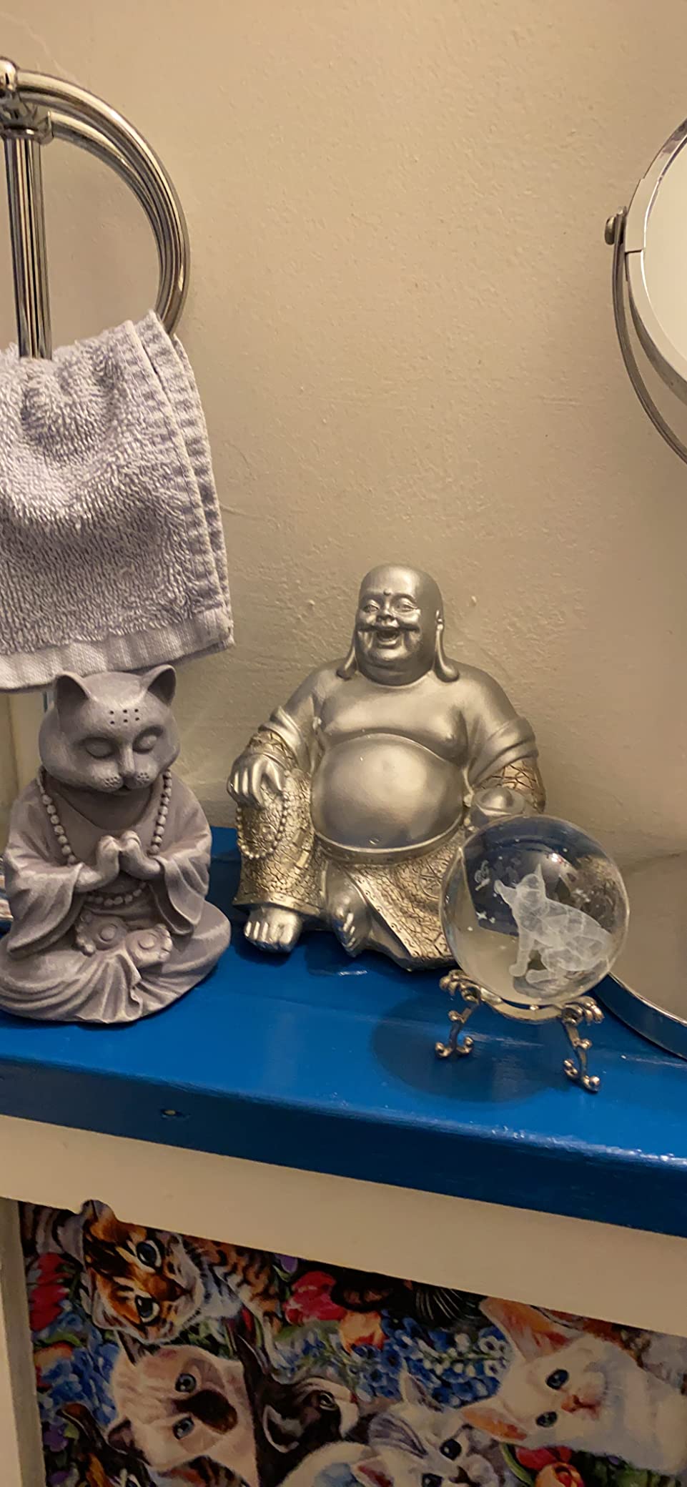Bellaa Laughing Buddha Statue Zen Decor 21770 customer photo 2