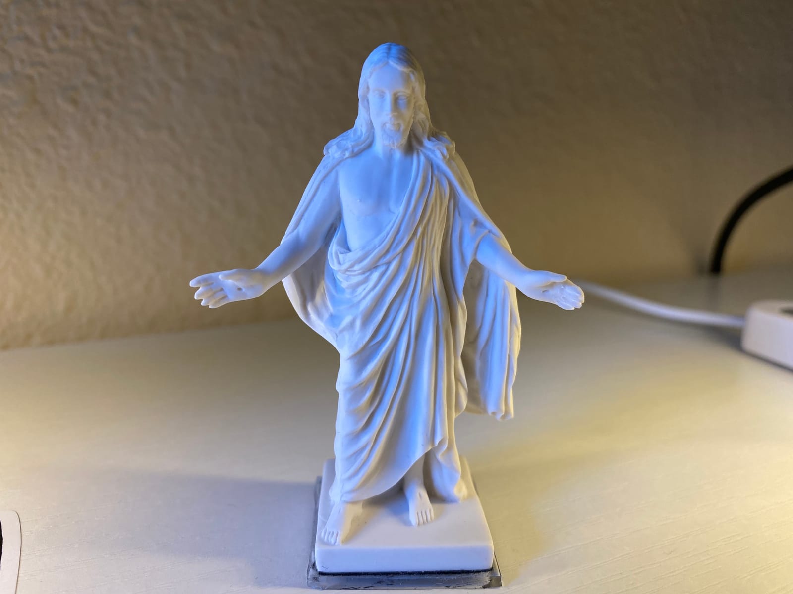 One Moment In Time S4a Christus Statue White Cultured Marble Hand Made Mormon LDS CTR customer photo 2