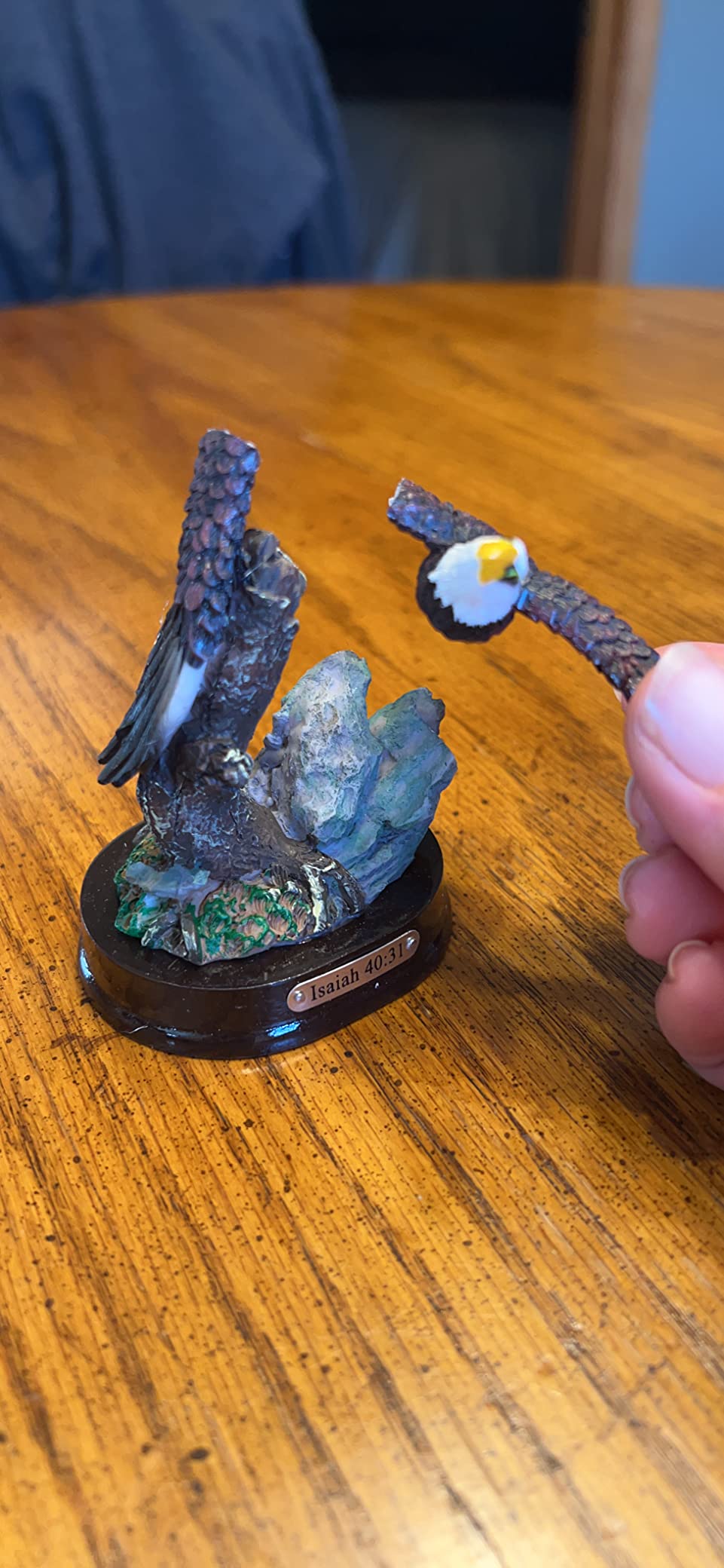 Dicksons Soaring Eagle Over Rocks Decorative 6 inch Resin Stone Figurine customer photo 2