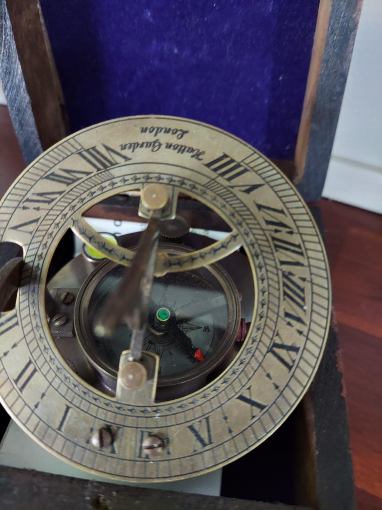 Sundial Compass in Box - Nautical Marine Pocket Sun Dial, Boat Gift, Sun Clock Replica Watch for Pirate Ship Enthusiasts customer photo 1