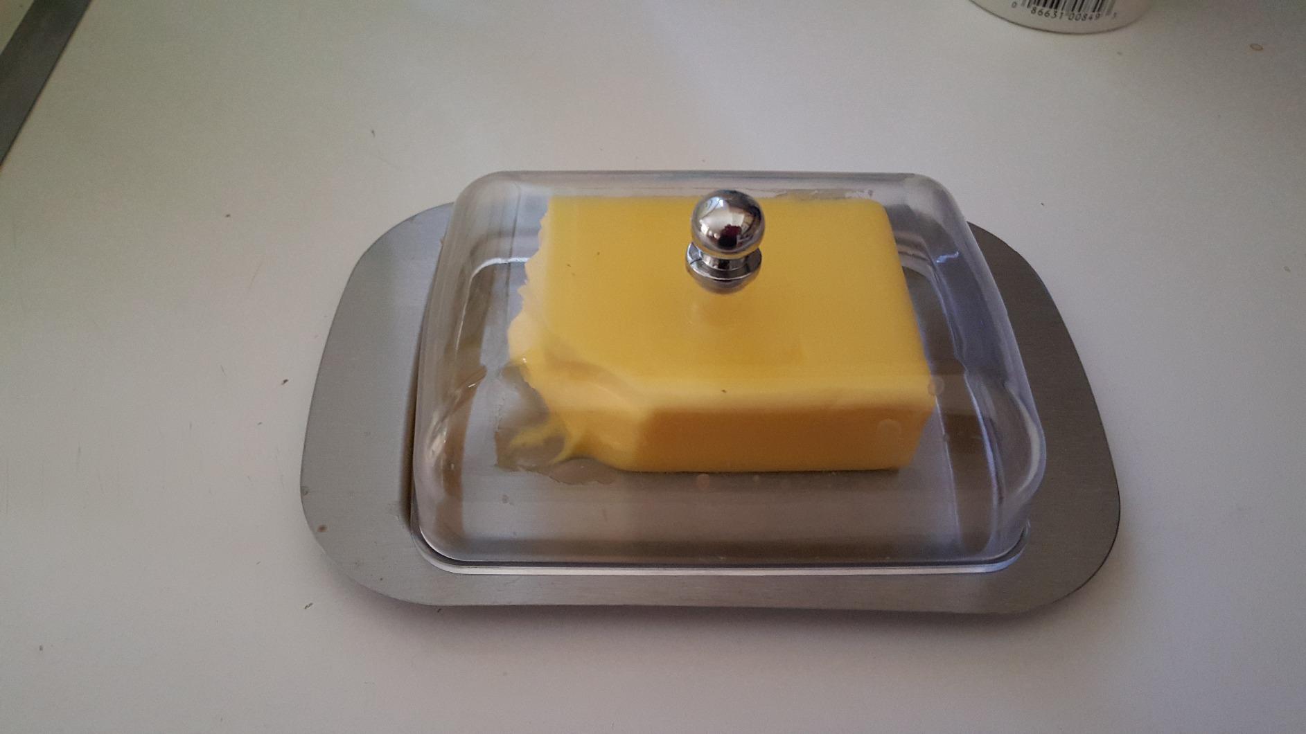 Zoie + Chloe Stainless Steel Butter Dish with Easy to Hold Lid customer photo 2