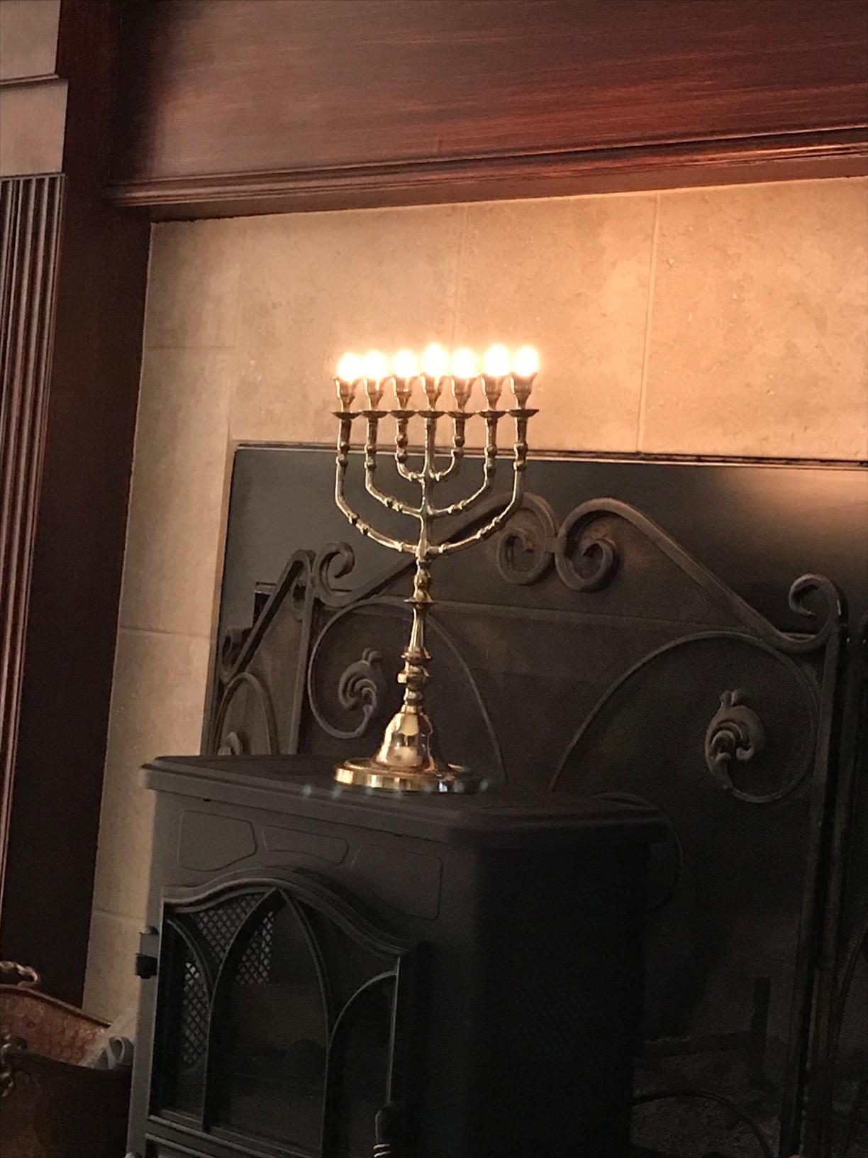 Seven Branches Brass Menorah 14 Inch Height customer photo 1