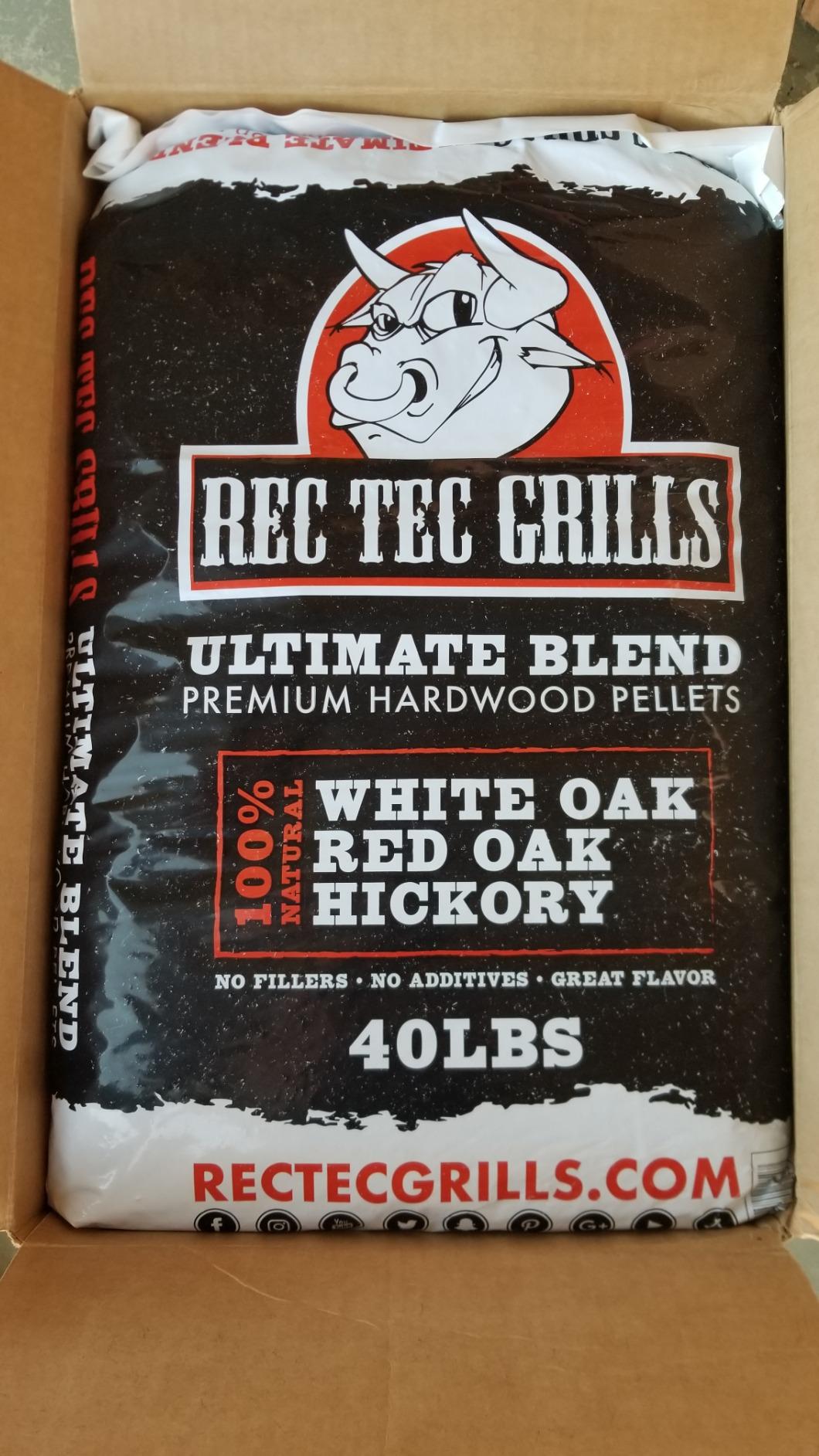 recteq Ultimate Premium Hardwood Grilling Cooking Pellet Barbecue BBQ Grill Smoker Blend with Red Oak, White Oak, Hickory Wood Pellets for Smokers, 40 Pound Bag customer photo 2