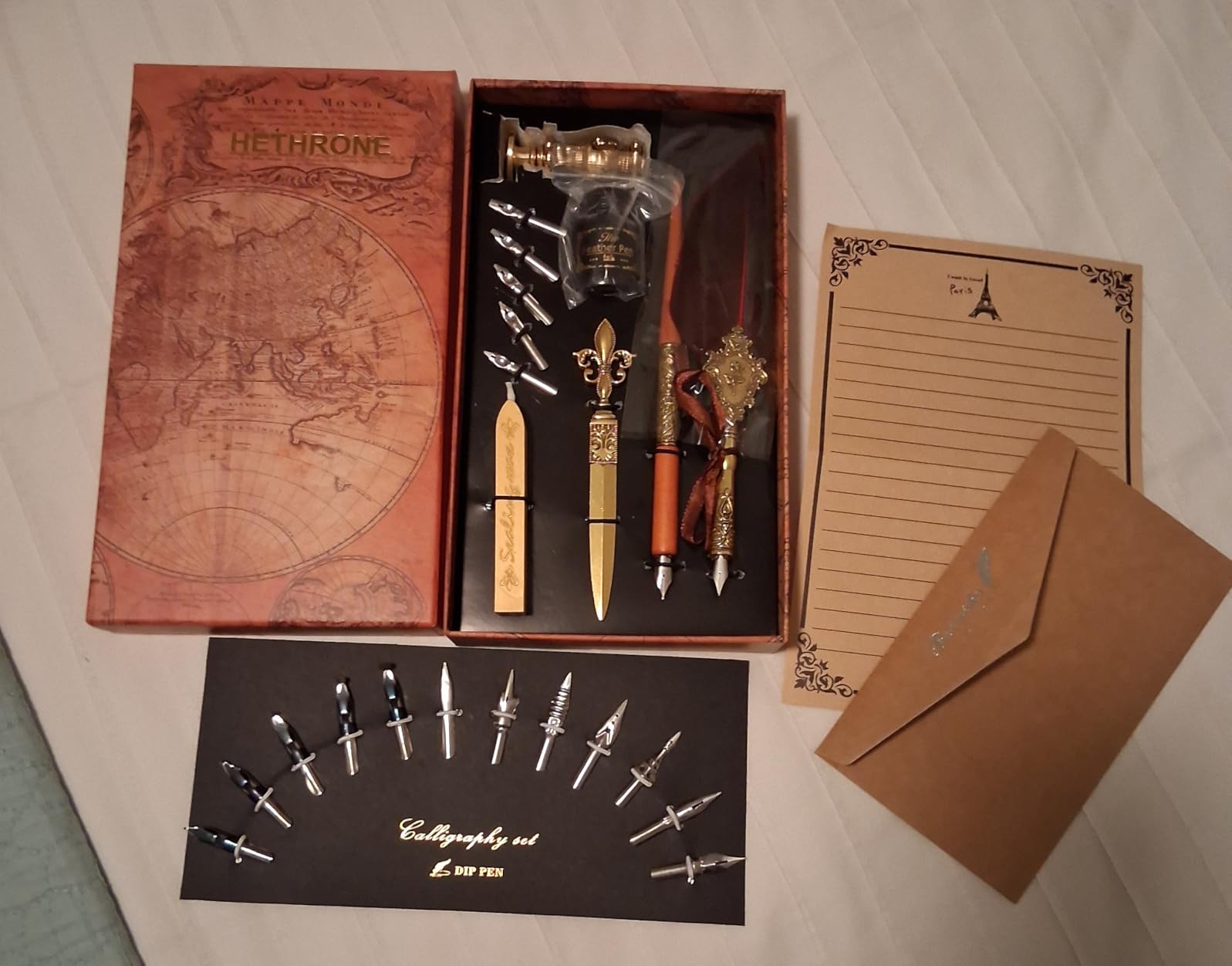 Hethrone Feather Pen and Ink Set Calligraphy Fountain Dip Pens customer photo 1
