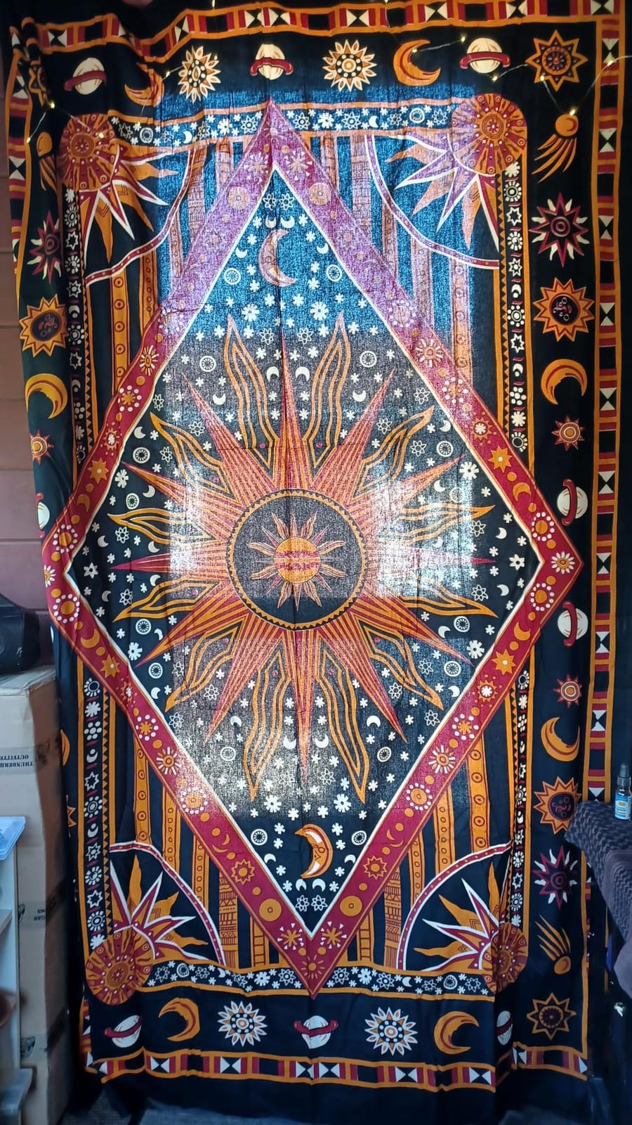 The Boho Street Turquoise Tree of Life Twin Size Indian Bohemian Wall Art - Mandala, Hippie Tapestries Psychedelic Boho Tapestry, Wall Hanging for Bedroom (52x82 Inches) customer photo 1