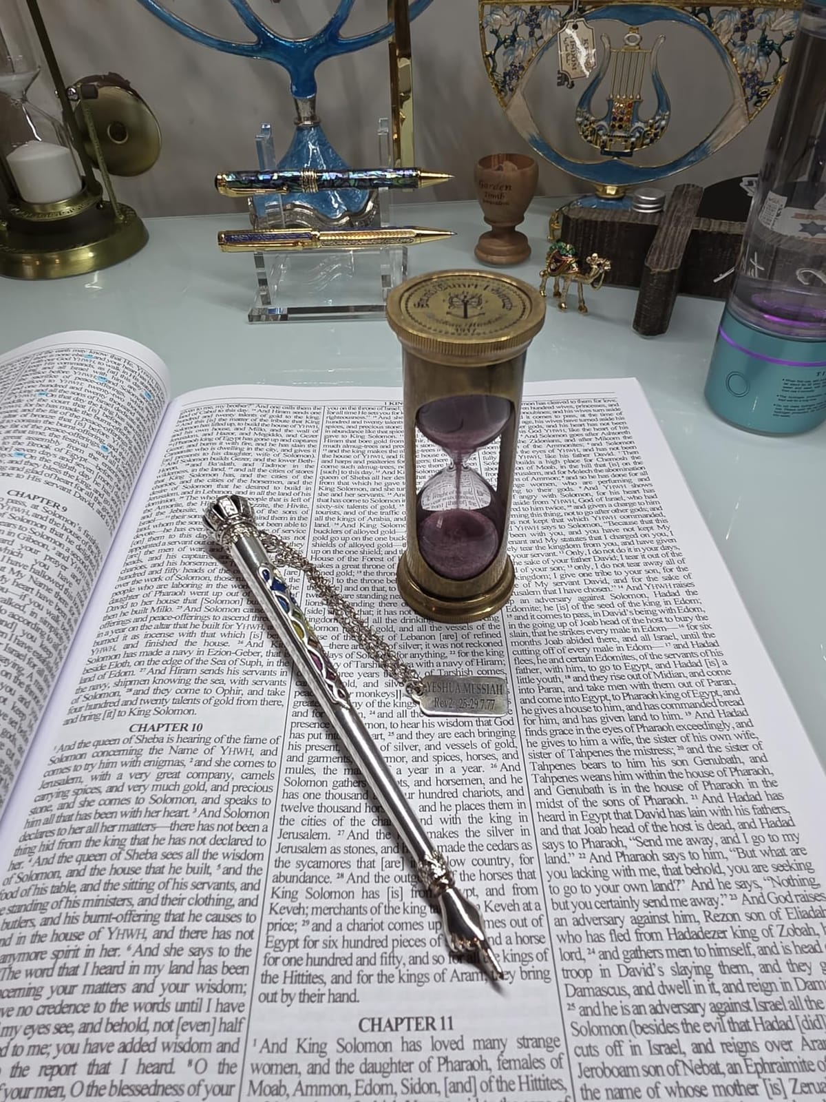 Meridian Nauticals- Vintage Solid Brass Sand Timer Brown Antique Finish Fully Hand Made Item Fully Functional Hour Glass Maritime Item. customer photo 1
