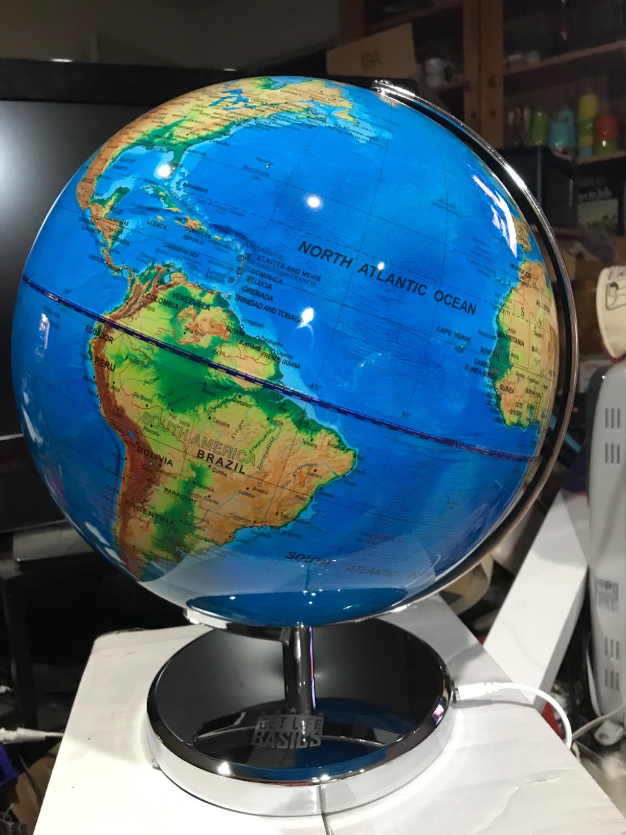 Get Life Basics 13” Illuminated Constellation World Globe for Kids & Adults customer photo 1