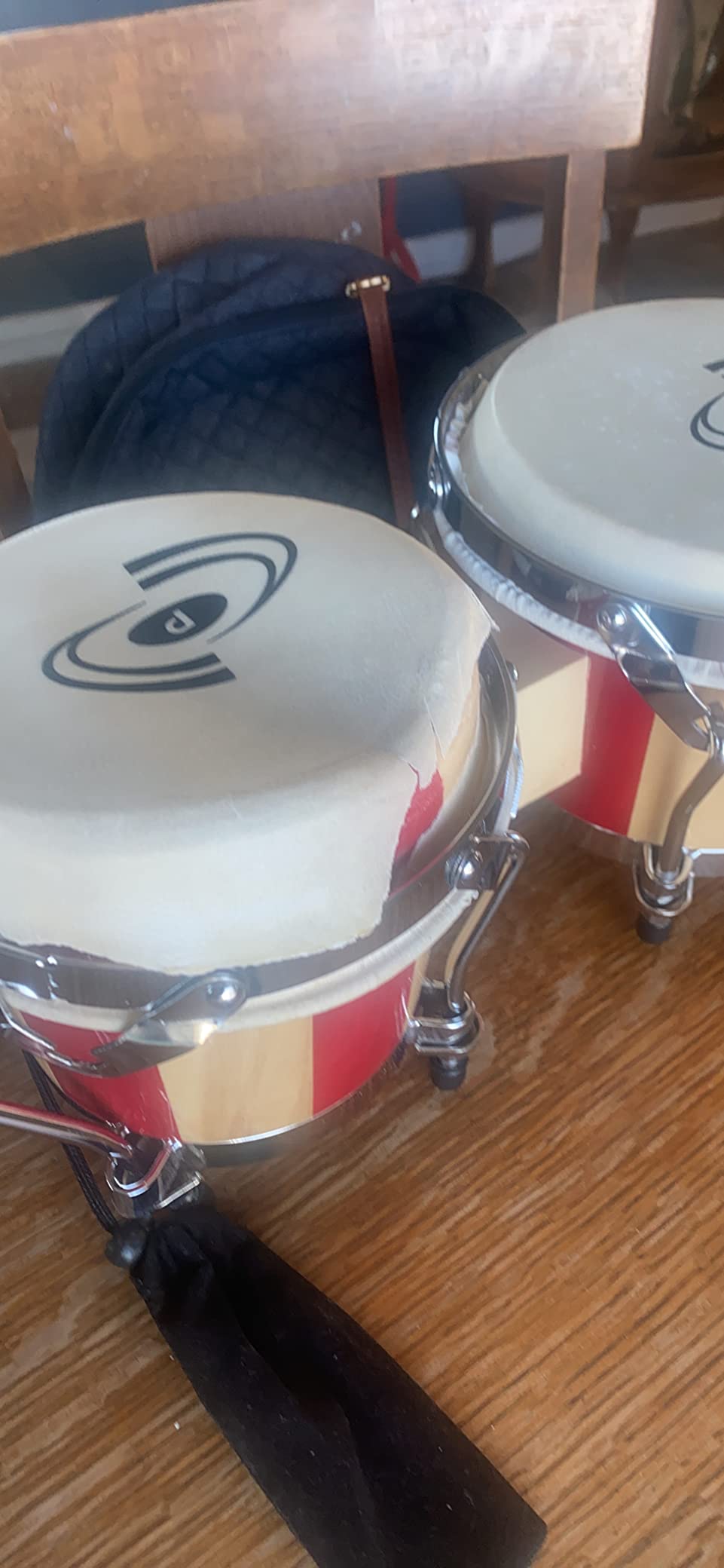Pyle Bongo Drums Set - 6.5