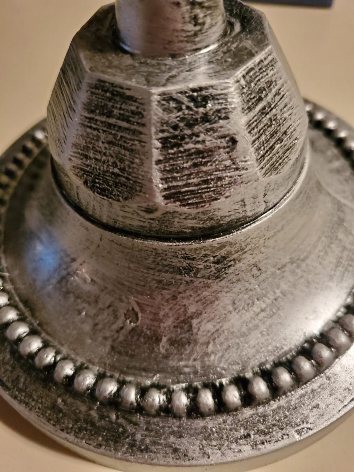 Extra Large Traditional Chanukah Menorah use with Thick Shabbat Candles or Oil Cups Antique Looking Hanukkah Minorah, for Shul, Synagogue, Temple 21