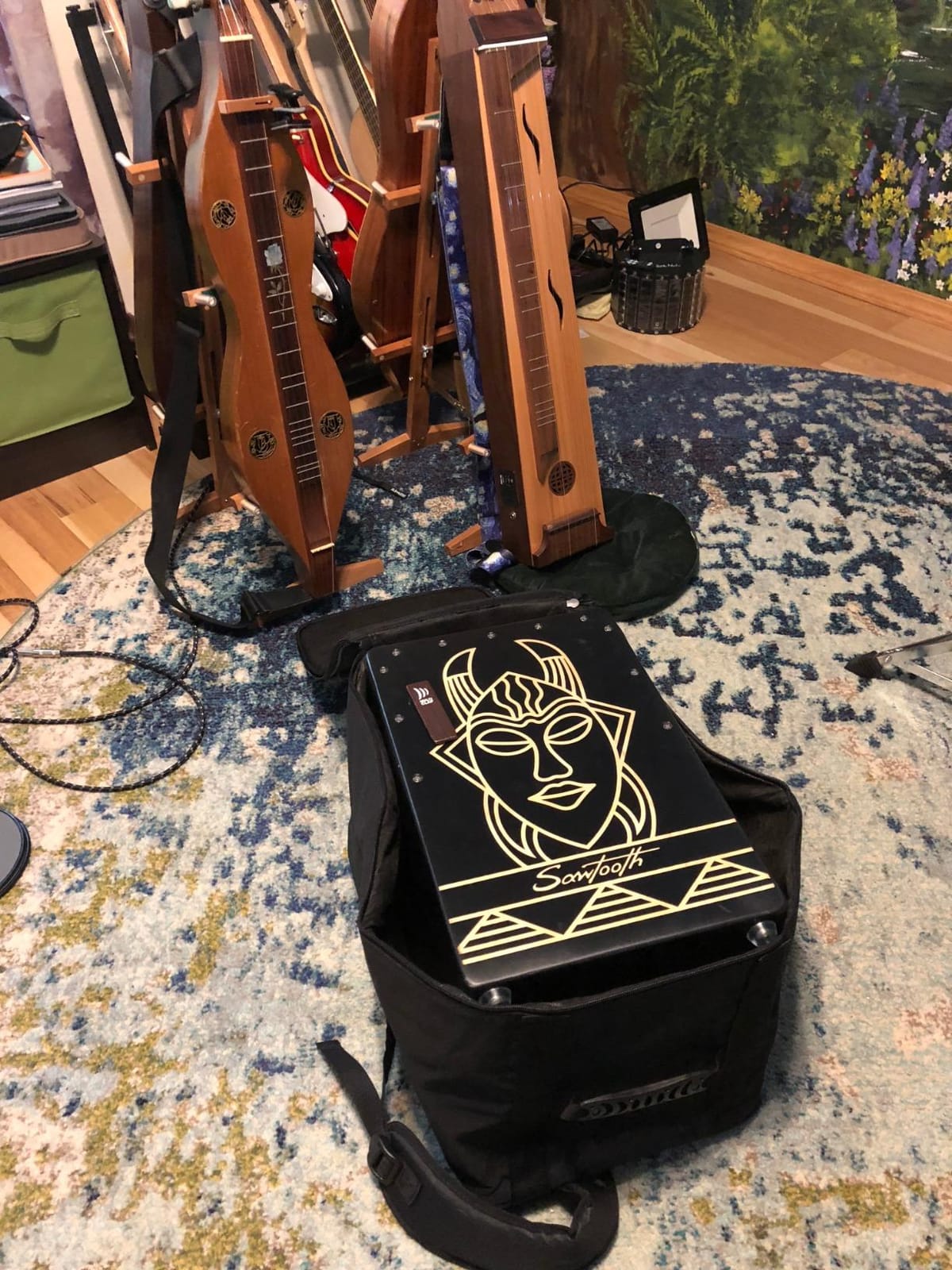 Sela SE 090 Standard Cajon Rucksack/Backpack/Bag with Padded Shoulder Straps, Black customer photo 1