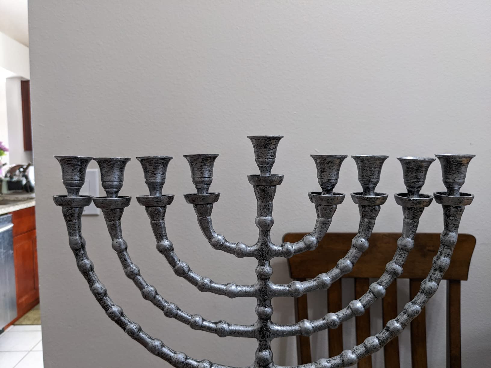 Zion Judaica Extra Large Chanukah Candle Menorah 21