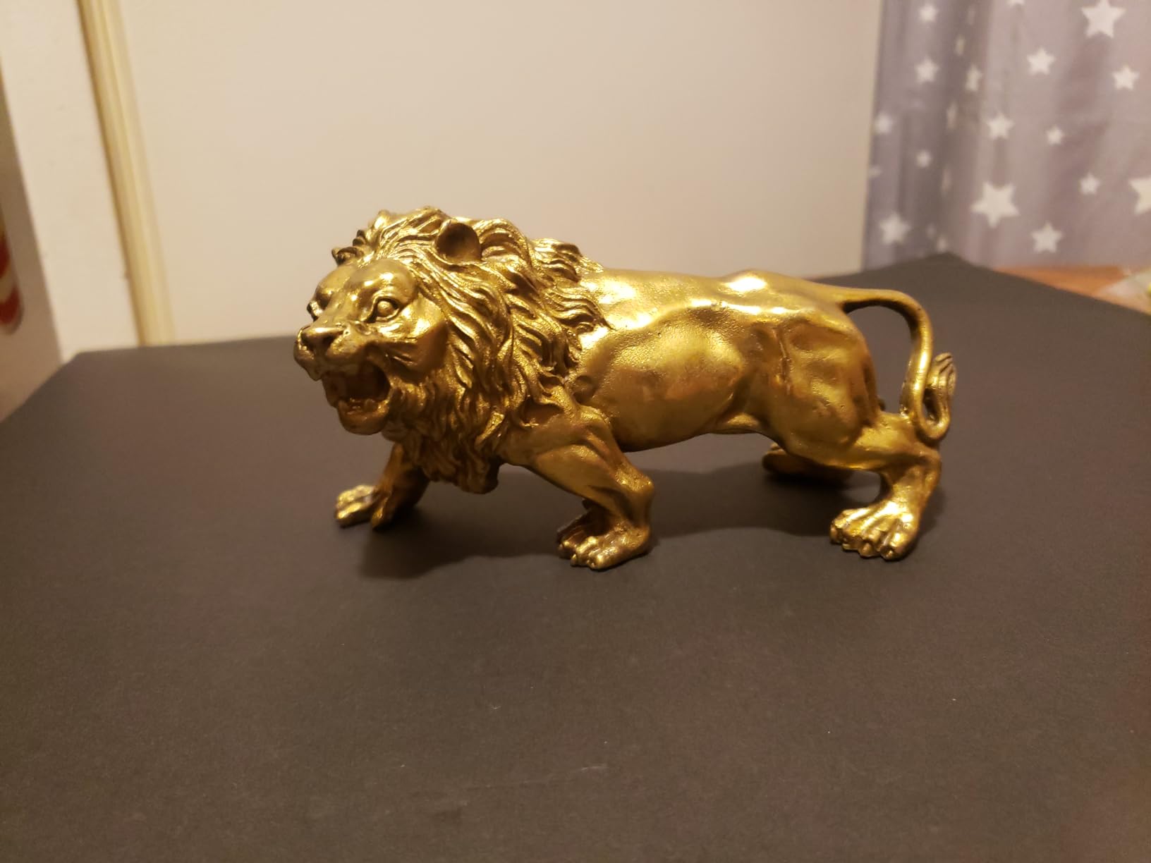 BRABUD Brass Magical and Noble Lion Statue, Chinese Fengshui Decor customer photo 2