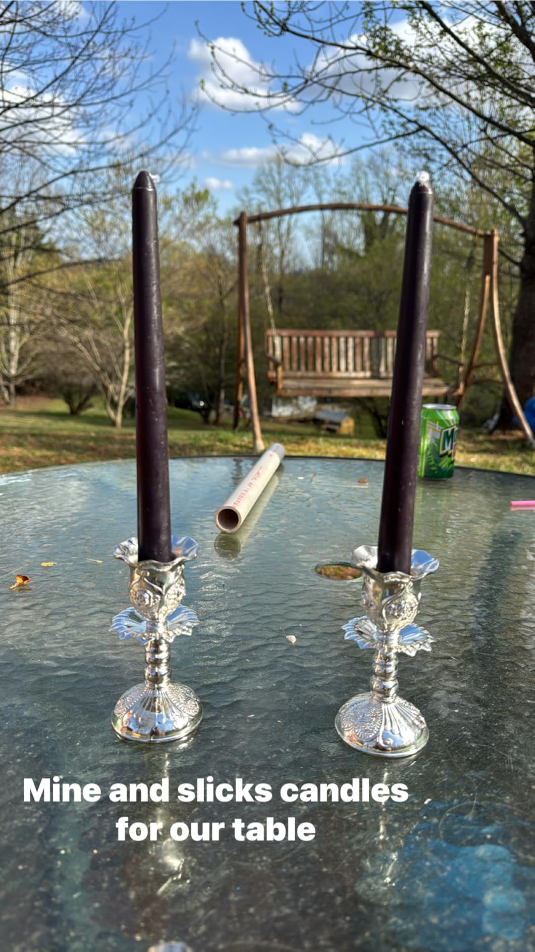 Silver Plated Candlesticks - 2 Pack Set - Pair of 5 Inch Ornate Candle Holders with Round Base and Floral Design customer photo 2