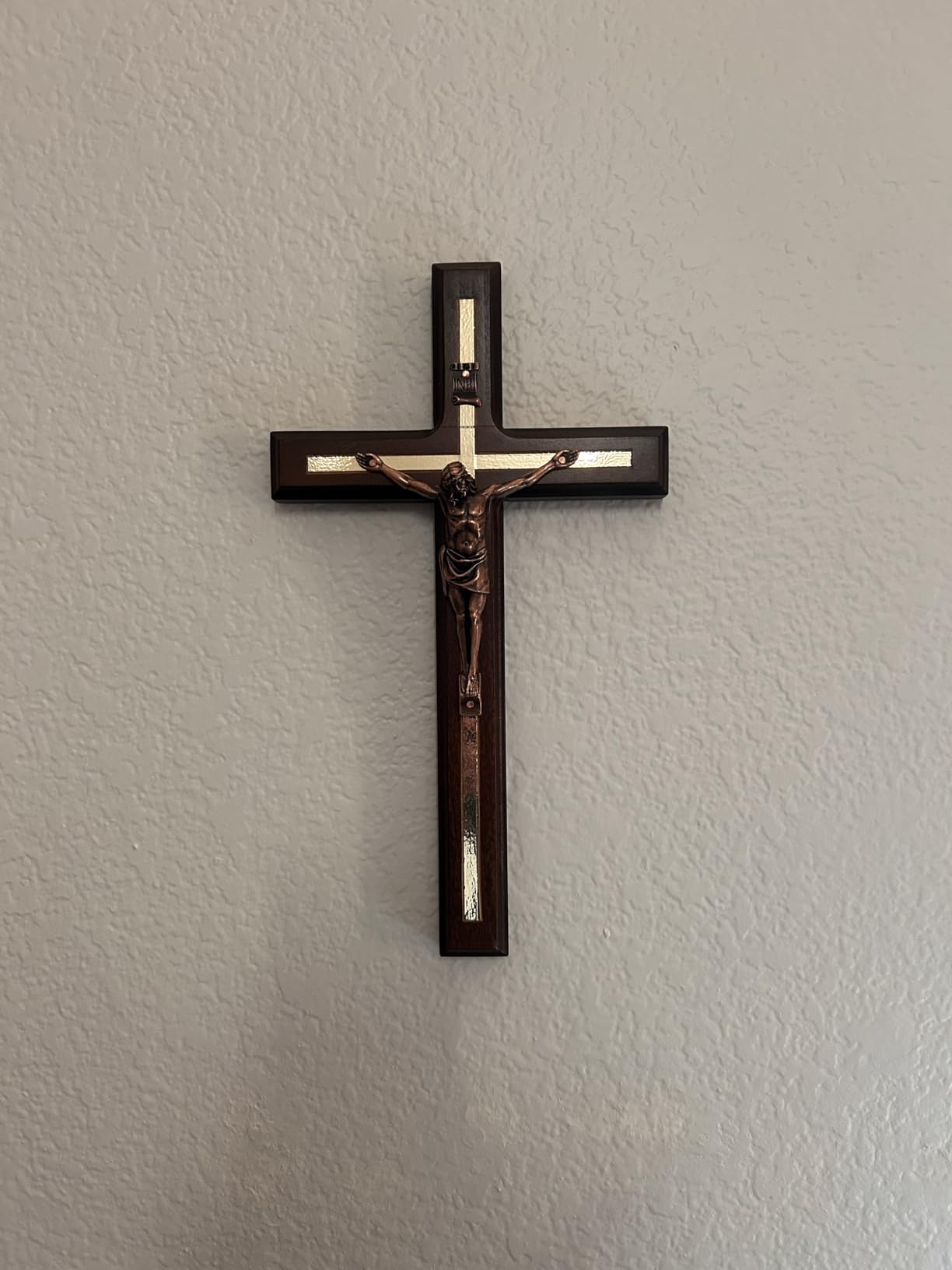 Asterom Crucifix Wall Cross, Catholic Crucifix, Wooden Cross for Wall customer photo 1