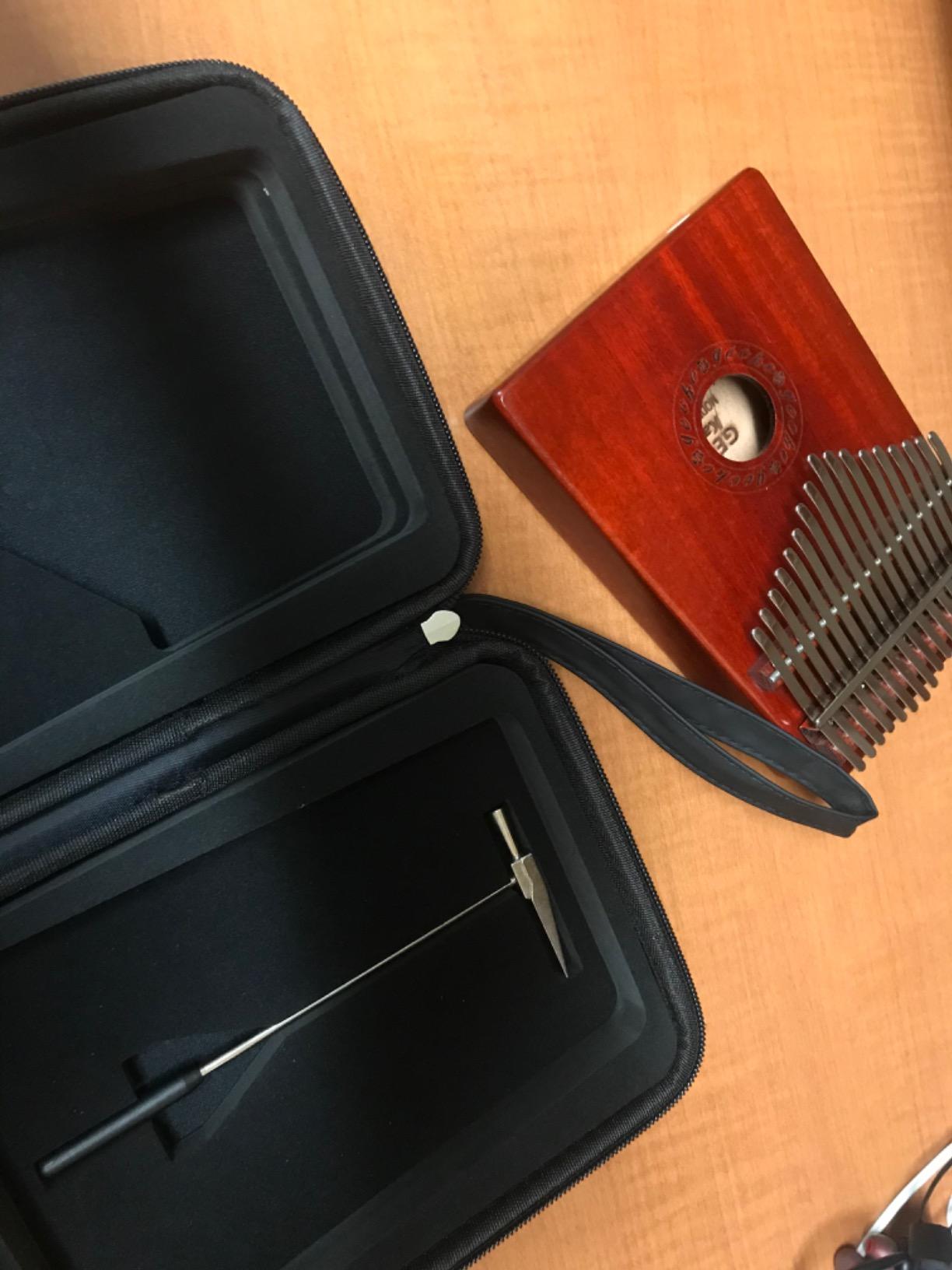 GECKO Kalimba 17 Keys Thumb Piano with Waterproof Protective Box, Tune Hammer and Study Instruction, Portable Mbira Sanza Finger Piano, Meditation Sound, Gift for Beginners and Professional customer photo 2