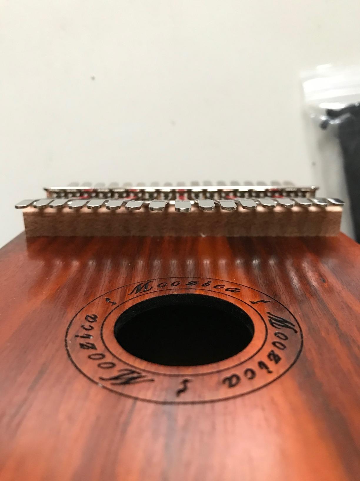Moozica 17 Keys Kalimba Marimba, Solid Koa Wood Professional Thumb Piano Musical Instrument (Koa-K17K) customer photo 1