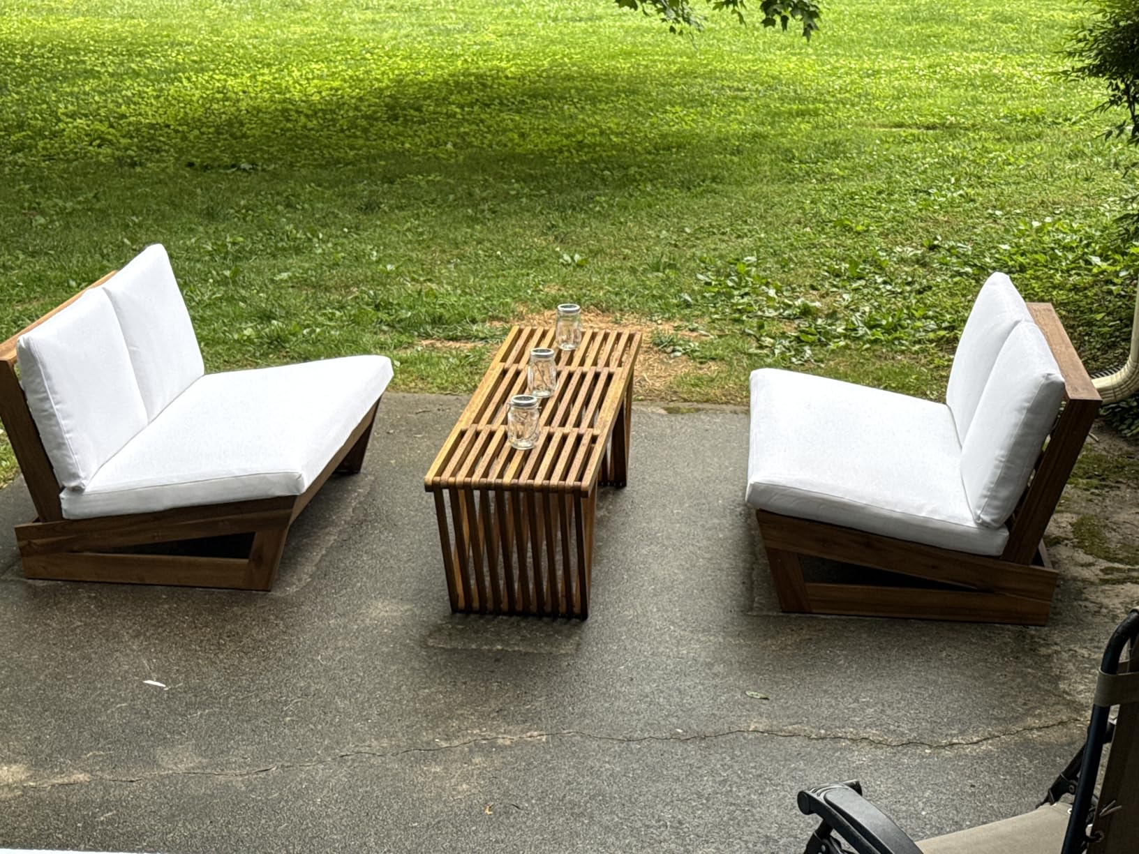Christopher Knight Home Esme Outdoor Acacia Wood Bench, Teak Finish customer photo 2