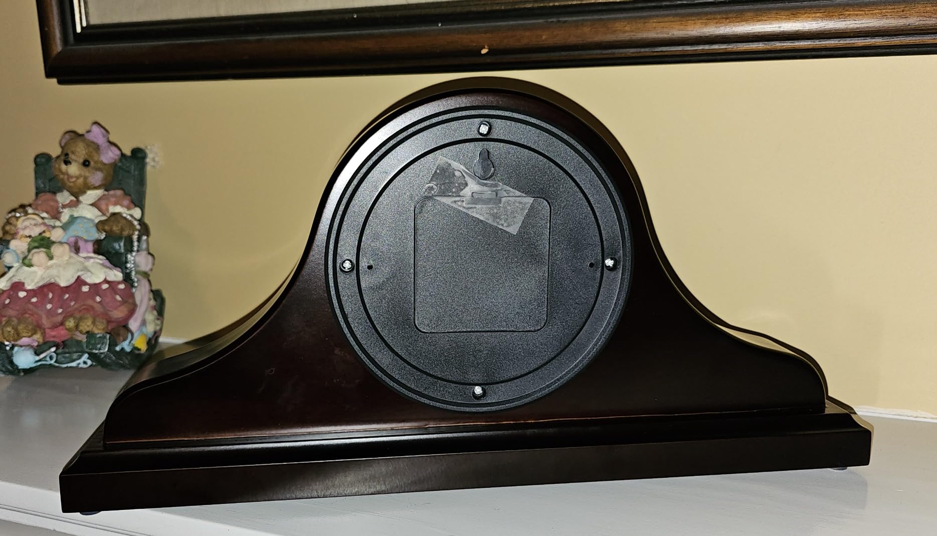 Mantel Clock for Fireplace, Solid Wood Silent Non-Chiming Mantle Clock customer photo 1