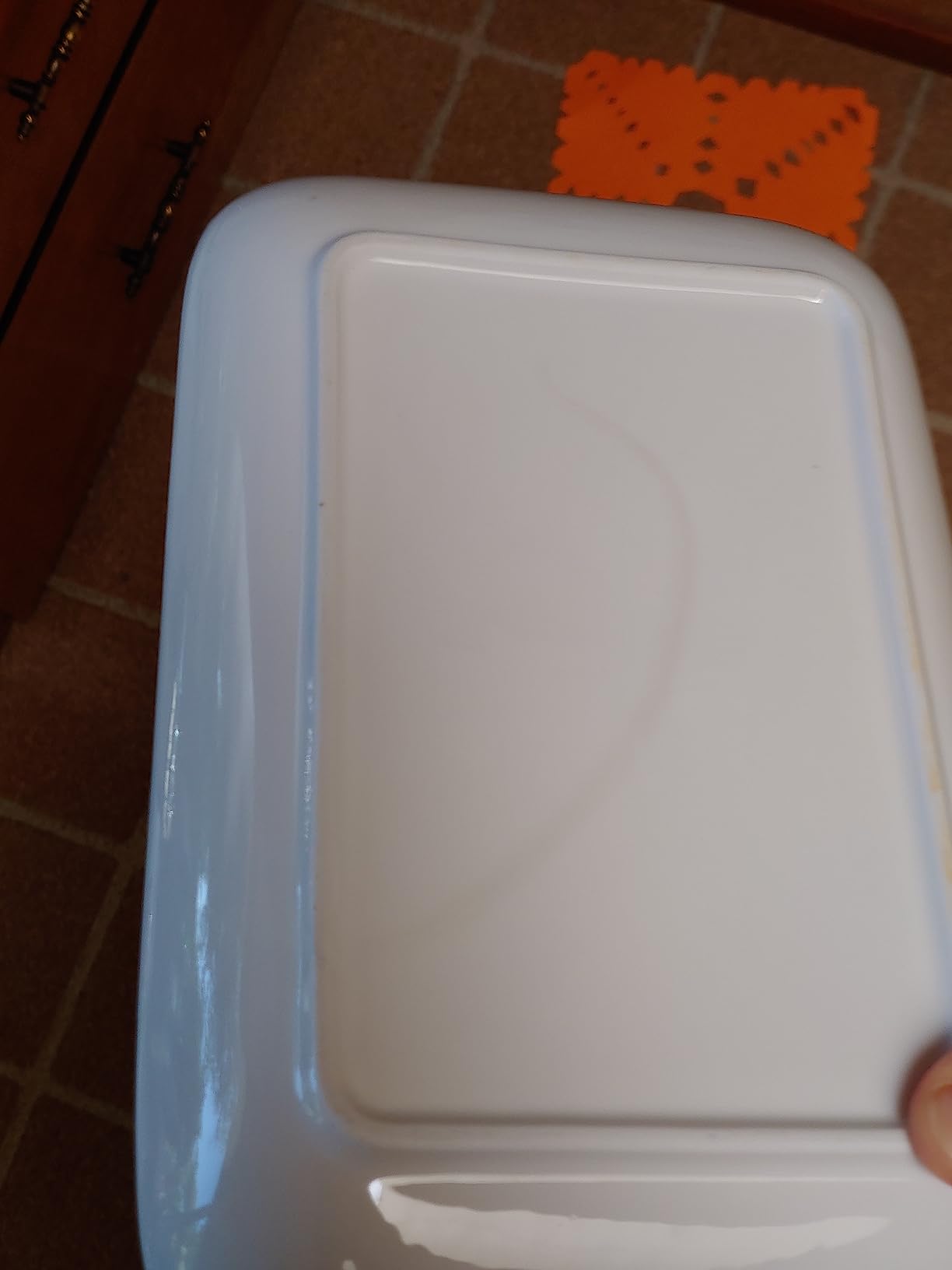 DELLING 8 Inch Rectangular Appetizer Plates Set of 6, Porcelain Salad Dessert Plates White, Small Serving Plates for Sushi Snack, Microwave Oven Dishwasher Safe, Stackable Ceramic Plates customer photo 1