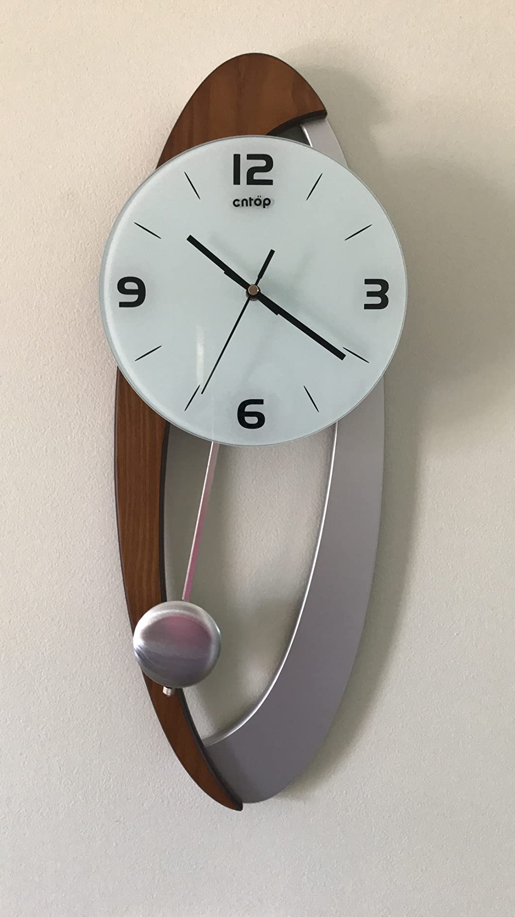 Pendulum Wall Clock Silent Non Ticking Clocks and Wall Clock with Pendulum for Living Room Decor Modern Art Grandfather Clock Wooden Regulator Clock customer photo 2