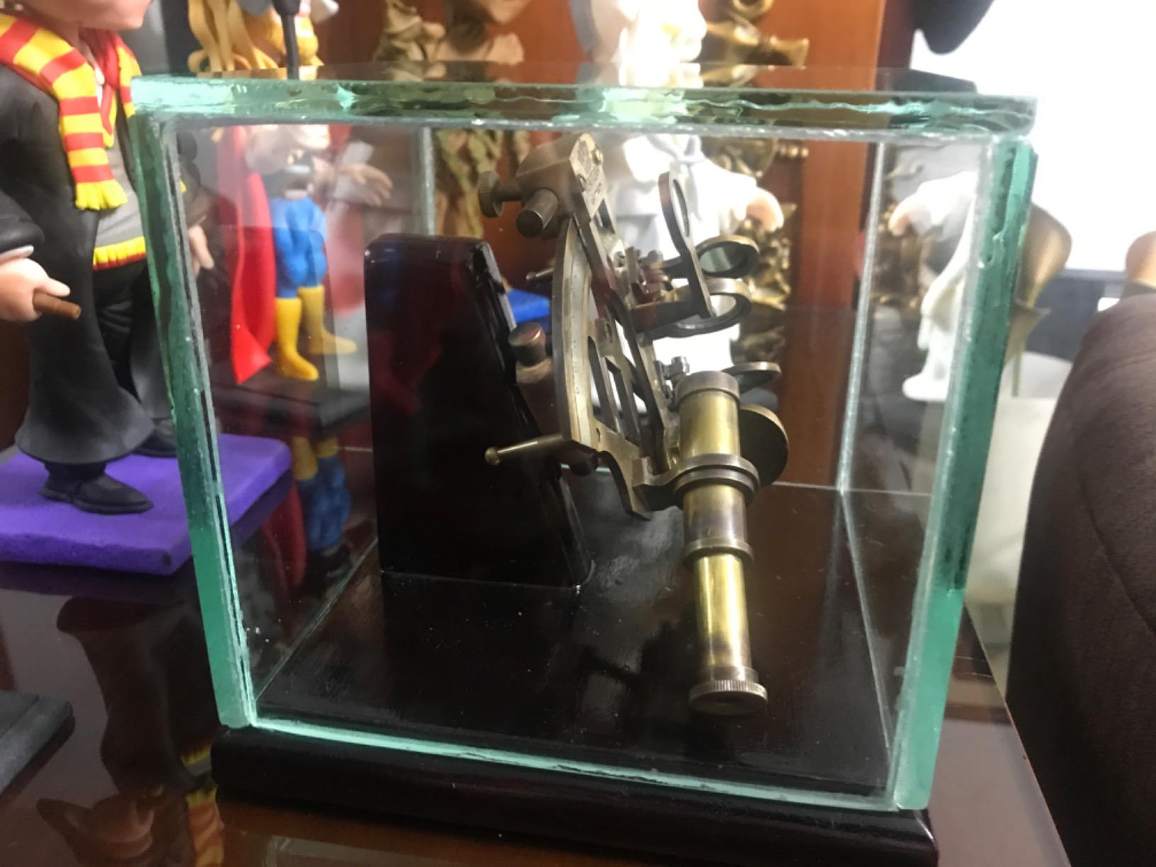 FYNJREX Solid Brass Marine Sextant Astrolabe Antique Reproduction Maritime Nautical Ship Celestial Instrument customer photo 1