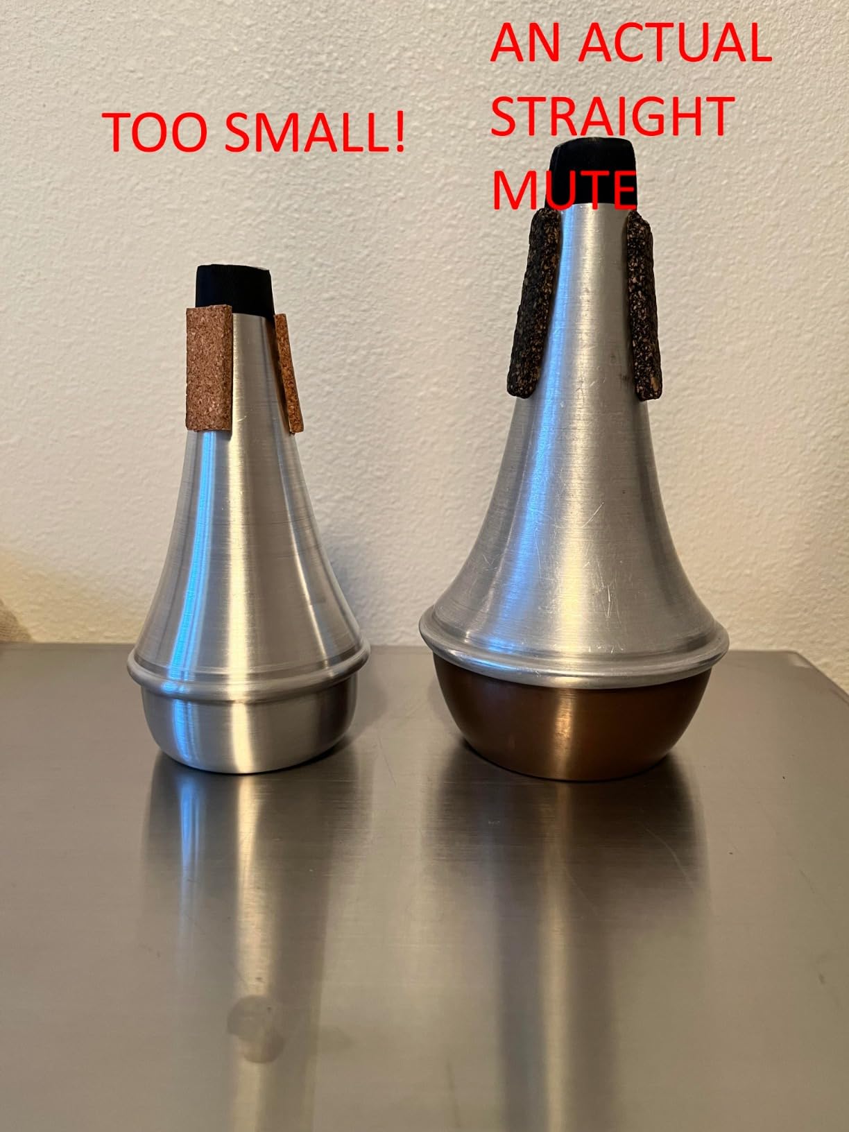 Trumpet Straight Mute,HoFire Lightweight Aluminum Practice Trumpet Mute Silencer customer photo 1