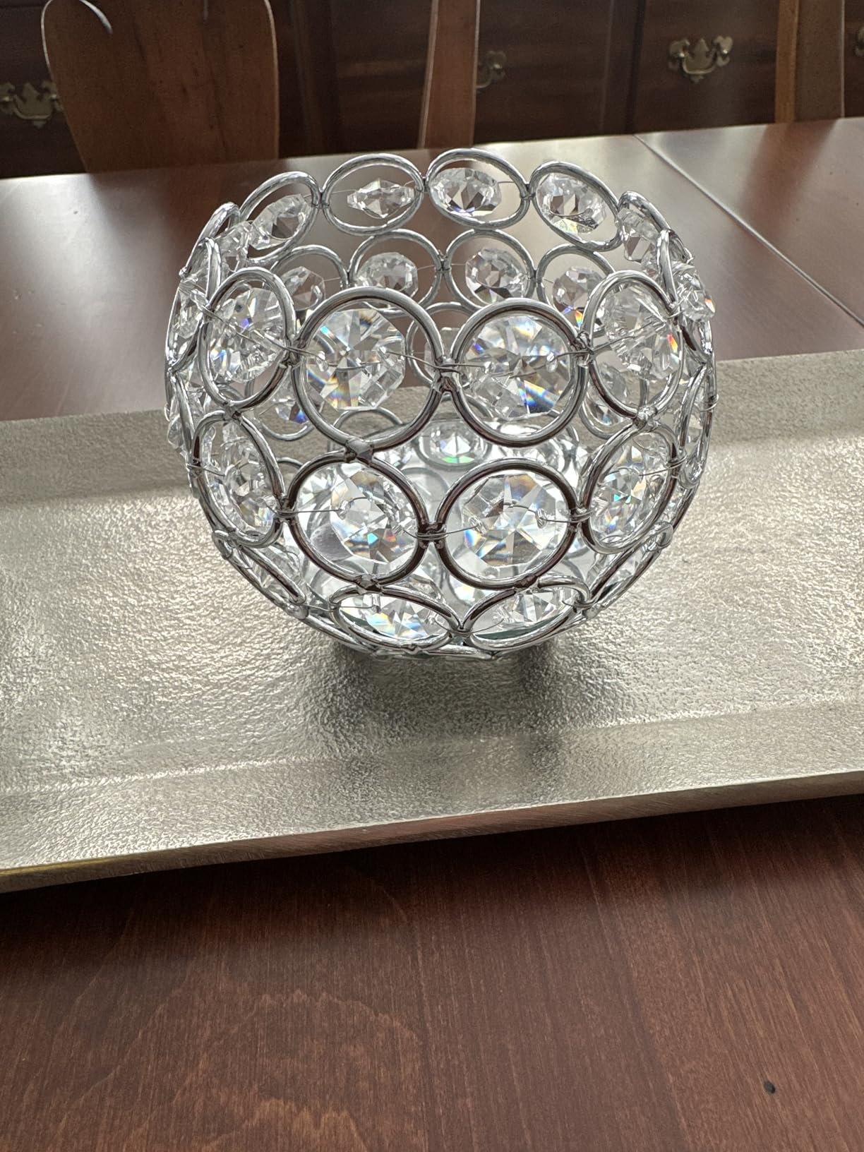 OwnMy 10cm Crystal Bowl Votive Candle Holder Small Tea Light Candle Holder customer photo 1