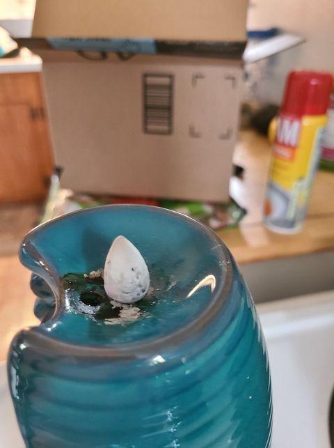 INONE Ceramic Incense Burner with 100 Upgraded Cones, Waterfall Backflow Incense Holder, Aromatherapy Ornament, Zen Decor, Home Decor, Room Decor (Cyan) customer photo 2