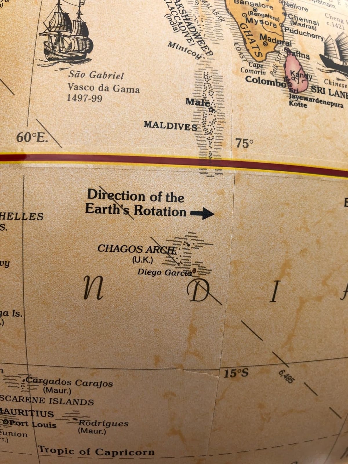 Replogle Eureka 16 inch desktop globe with up to date blue raised relief map and full swing gyromatic assembly. The beautiful blue ocean product has vast amounts of up-to-date information will pique the interest of any geographical connoisseur of all ages. This sturdy globe features over 4000 place names and political boundaries. customer photo 1