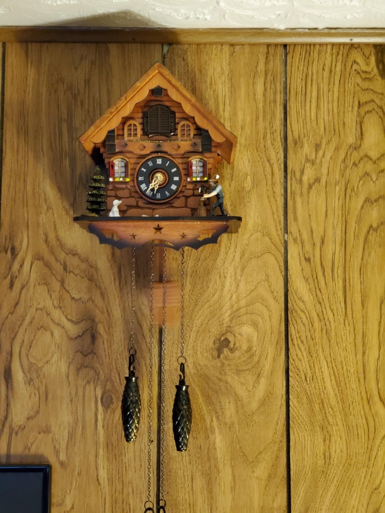 Kintrot Cuckoo Clock Traditional Black Forest Wooden Wall Clock customer photo 1