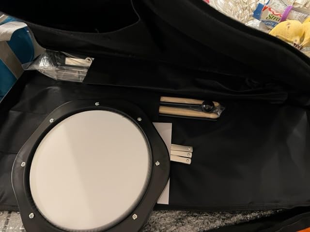 Giantex Percussion Glockenspiel Bell Kit 30 Notes with Carry Case, Practice Pad, Adjustable Height Stand, Bell Mallets, Wooden Sticks, Music Stand, Xylophone Percussion Instrument Set customer photo 2