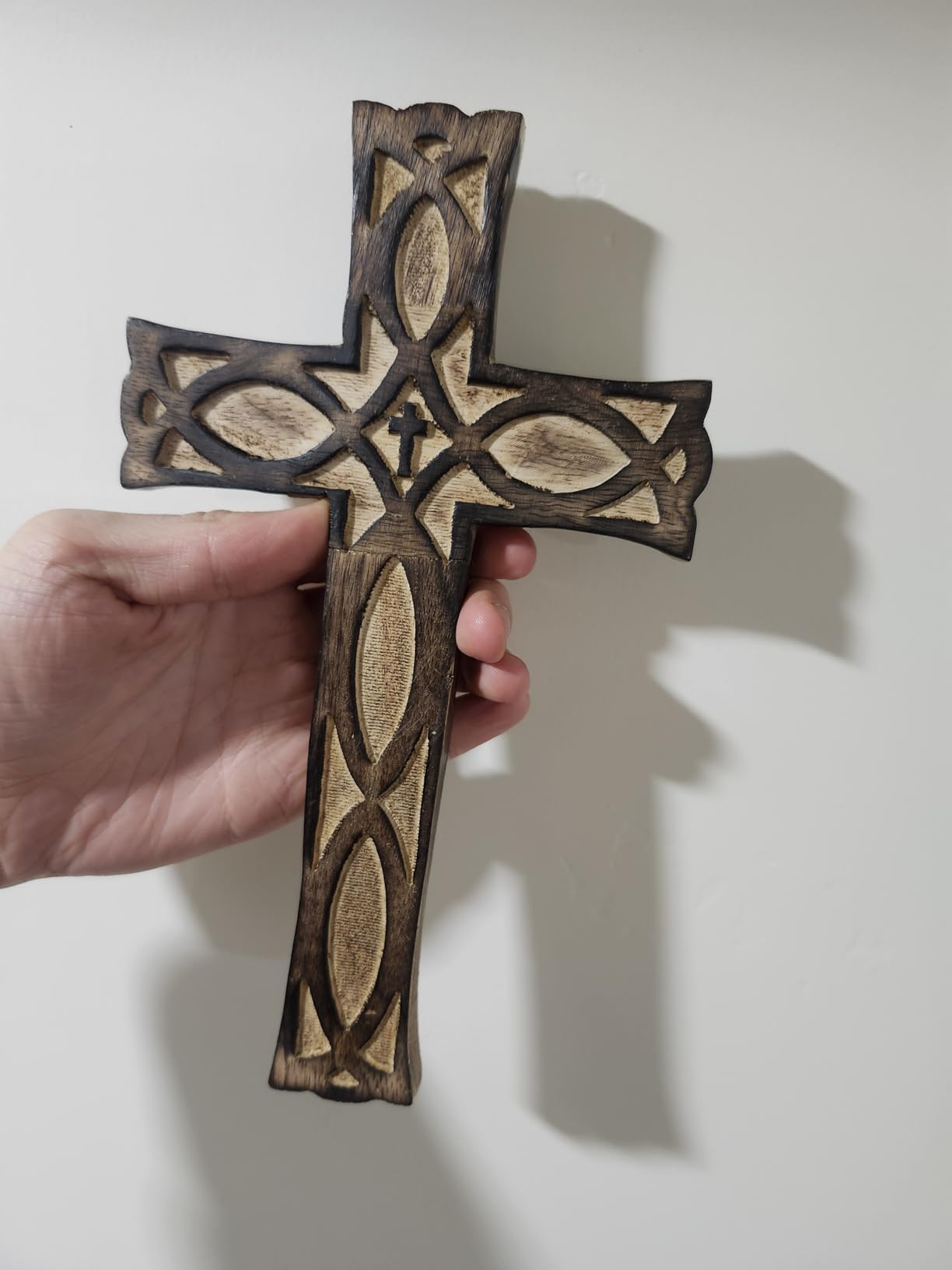 NIRMAN Handmade Wooden Wall Cross Church Home Room Décor customer photo 1