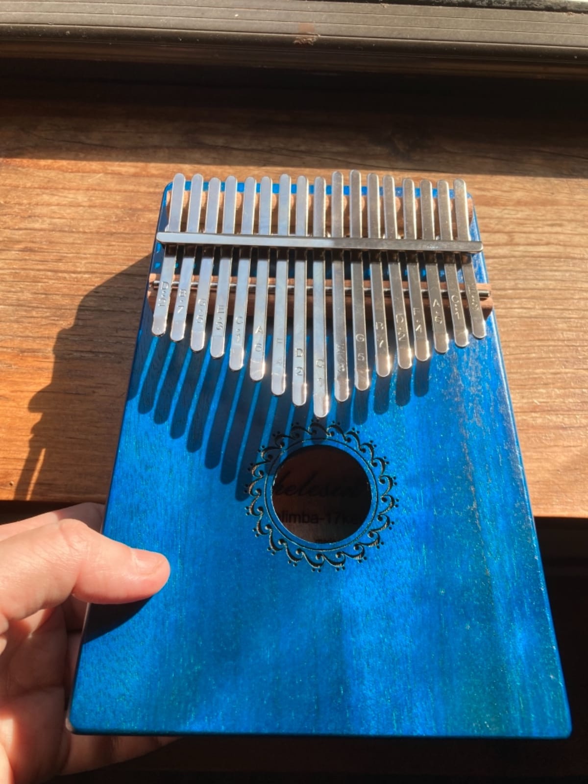 Kalimba Thumb Piano 17 Keys, Portable Mbira Finger Piano for Kids & Adults customer photo 1