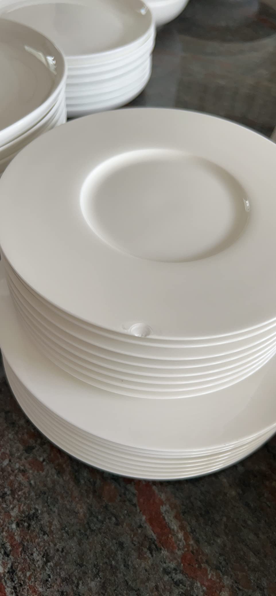 Stone Lain Alexandria 16-Piece Dinnerware Set Bone China, White customer photo 1