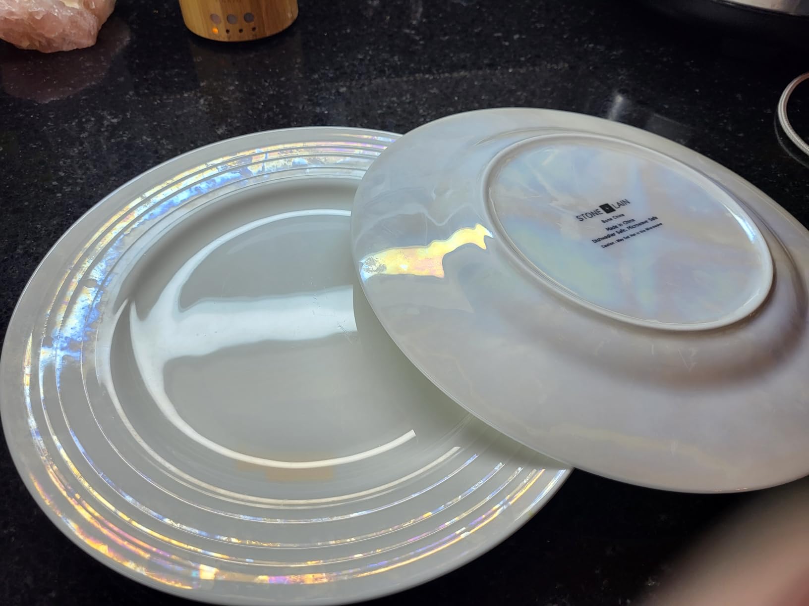 Stone Lain Alexandria 16-Piece Dinnerware Set Bone China, White customer photo 2
