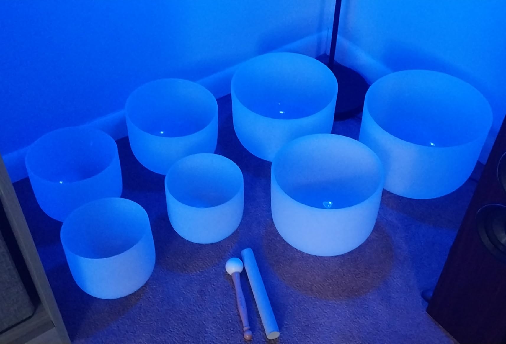 CVNC Crystal Singing Bowl Frosted 432HZ 7