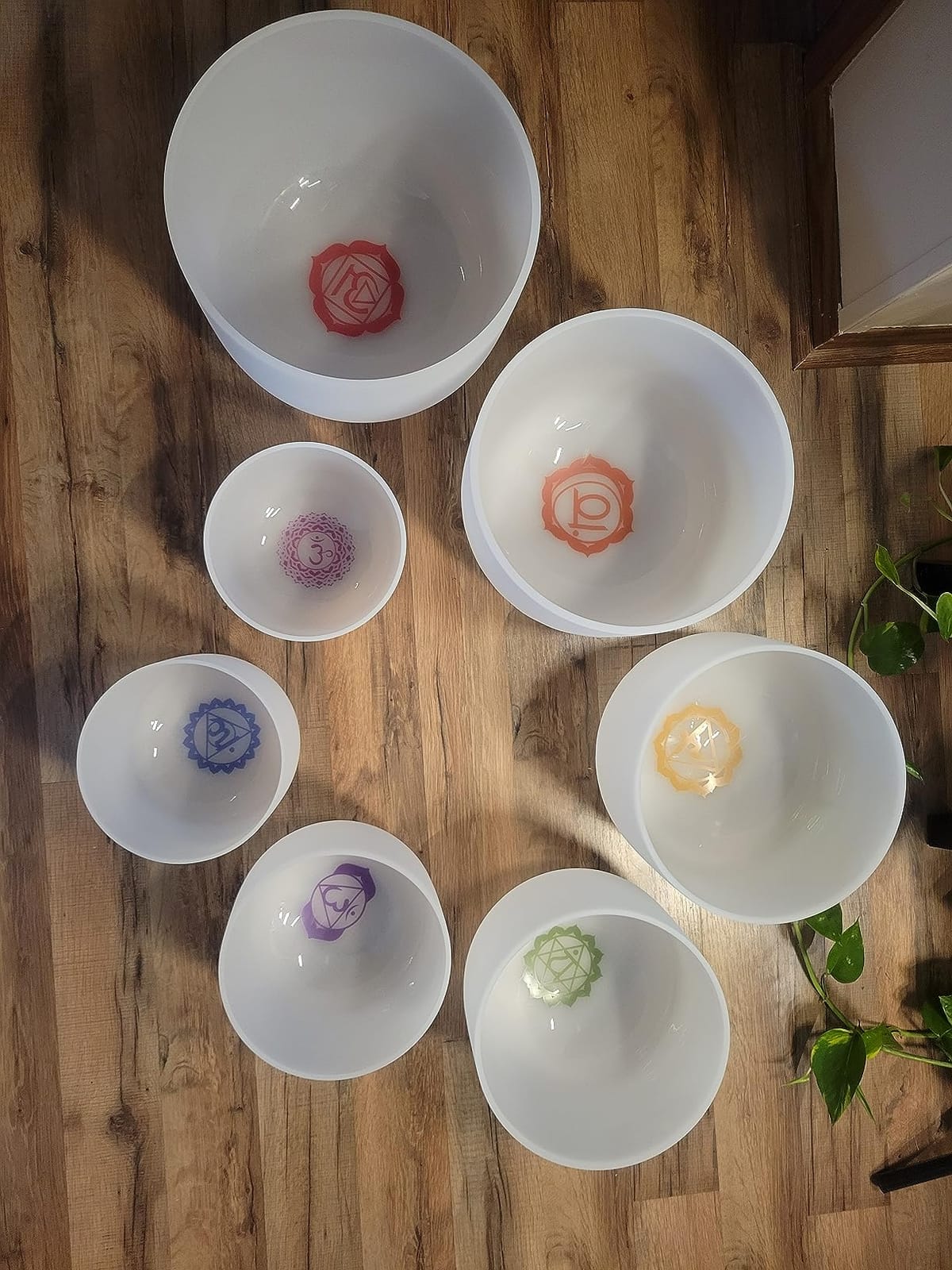 CVNC Crystal Singing Bowl Frosted 432HZ 7