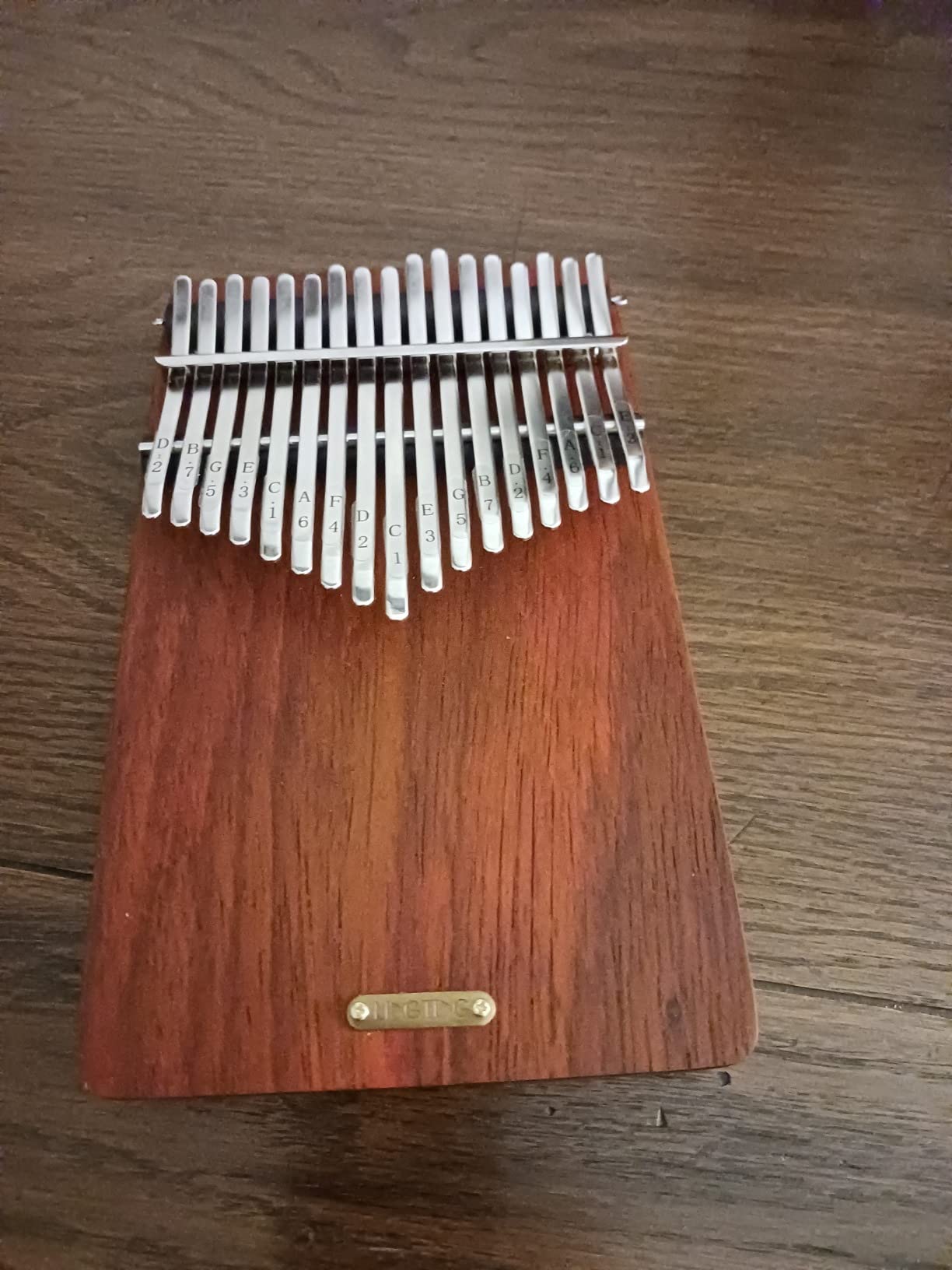 LingTing Kalimba 17 keys Thumb Piano Mbira Finger Piano Gift for Adult Beginners Professional(LT-K17A,wind whisperer) customer photo 1