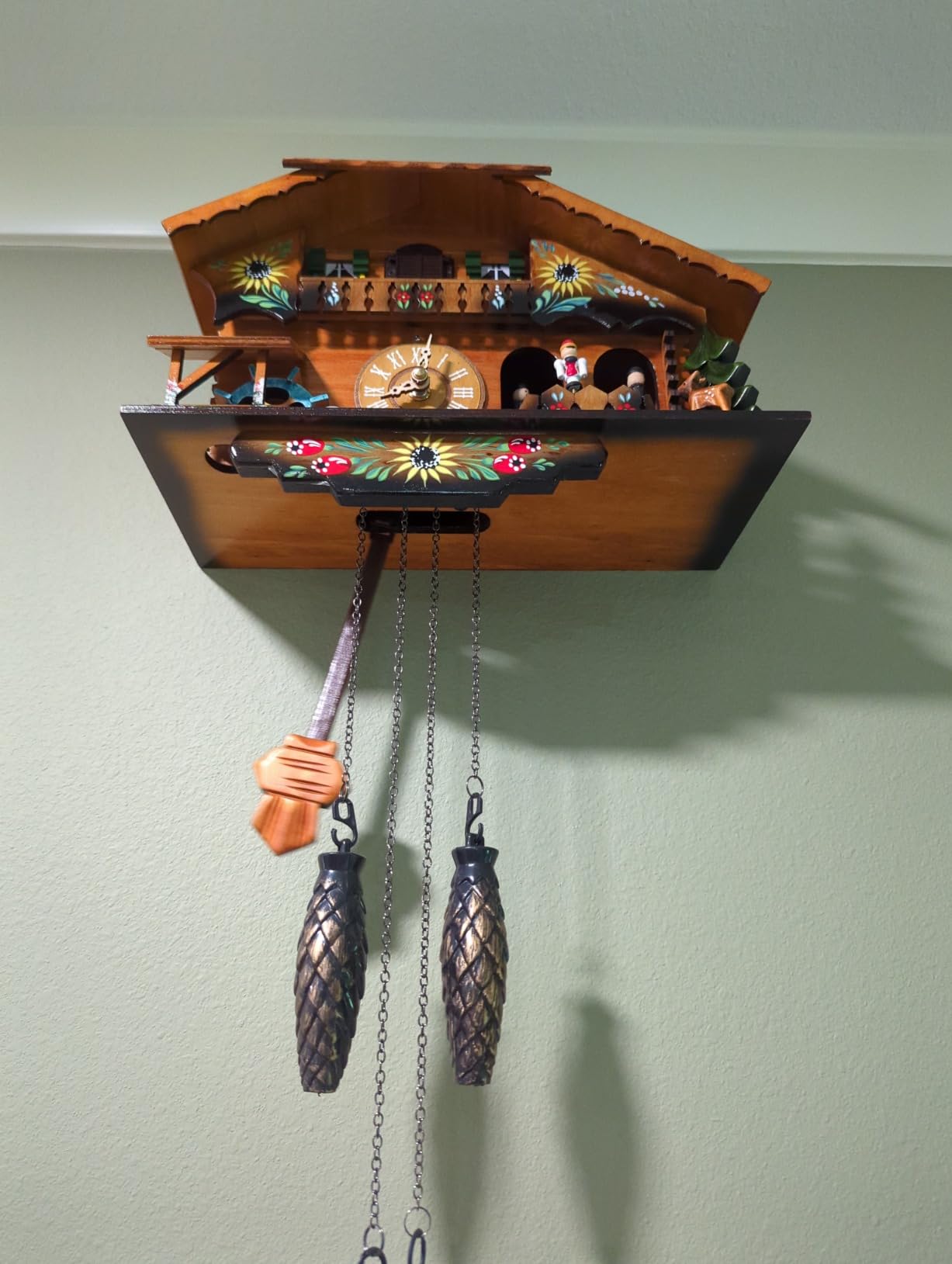 Kintrot Cuckoo Clock Pendulum Quartz Wall Clock Black Forest House Home Decor customer photo 1