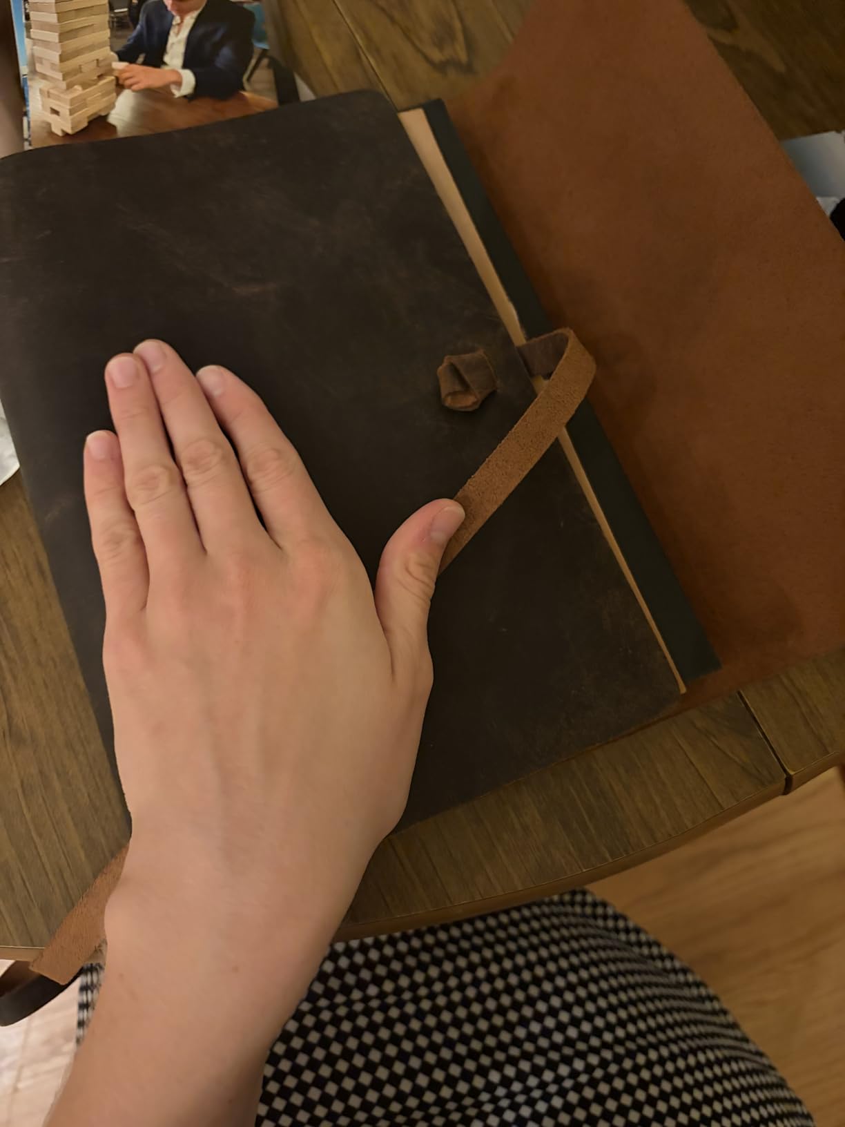 Moonster Leather Photo Album Scrapbook – Full-Grain Buffalo Leather customer photo 1