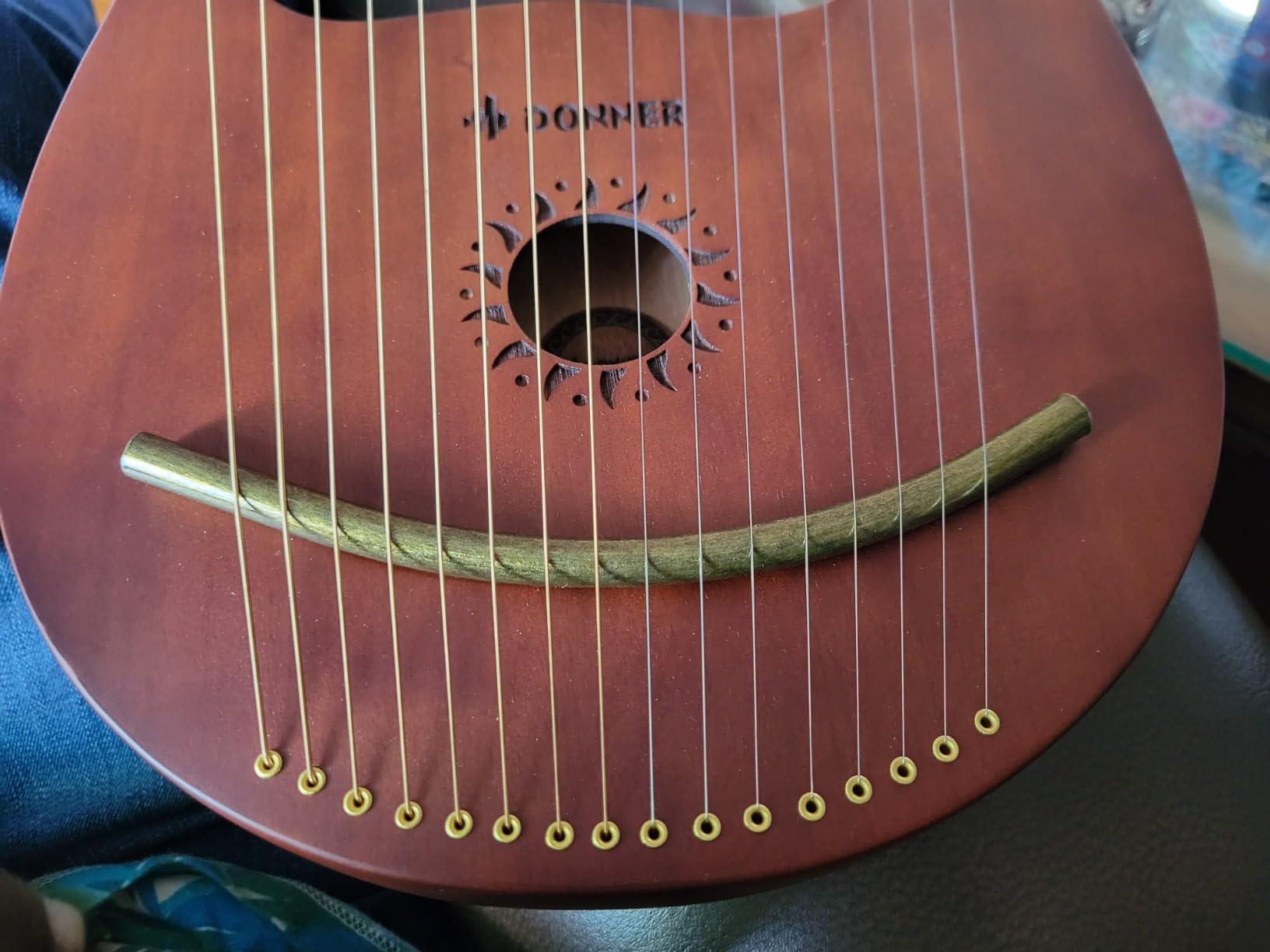 Donner 16-String Mahogany Lyre Harp Beginners Kit, Classic Greece, DLH-003 customer photo 1