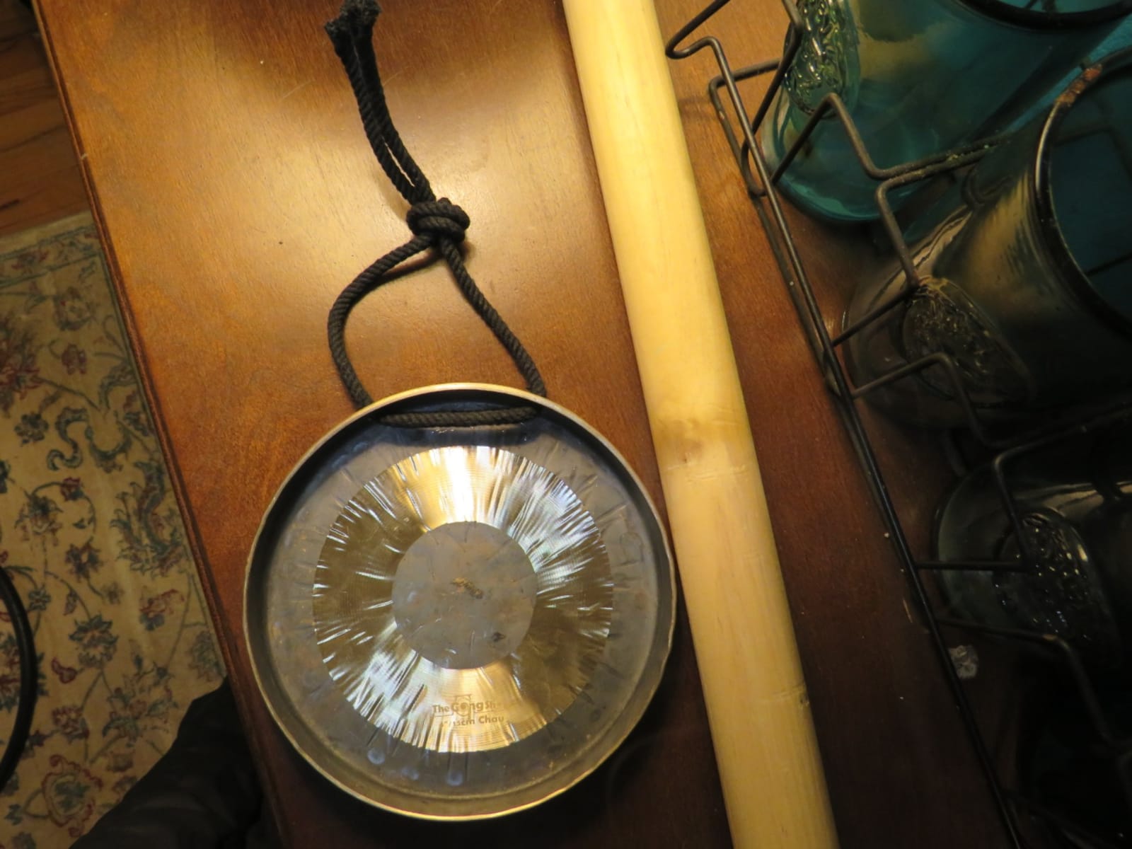 The Gong Shop Handcrafted Chinese Gong – Rich Wash & Deep Resonant Tones for Meditation, Sound Healing, Yoga or Home Decor (8