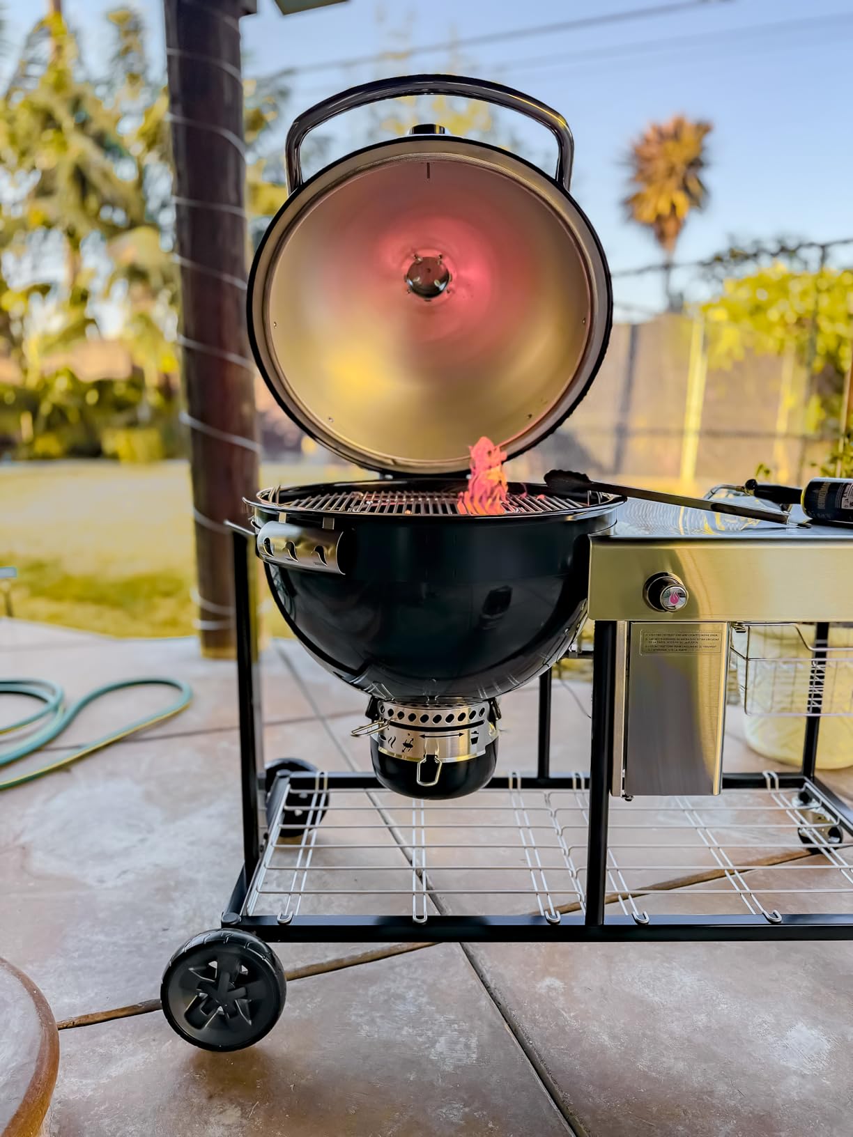 Weber® Summit® Kamado S6 Charcoal Grilling Center with Gas Ignition, Black customer photo 1